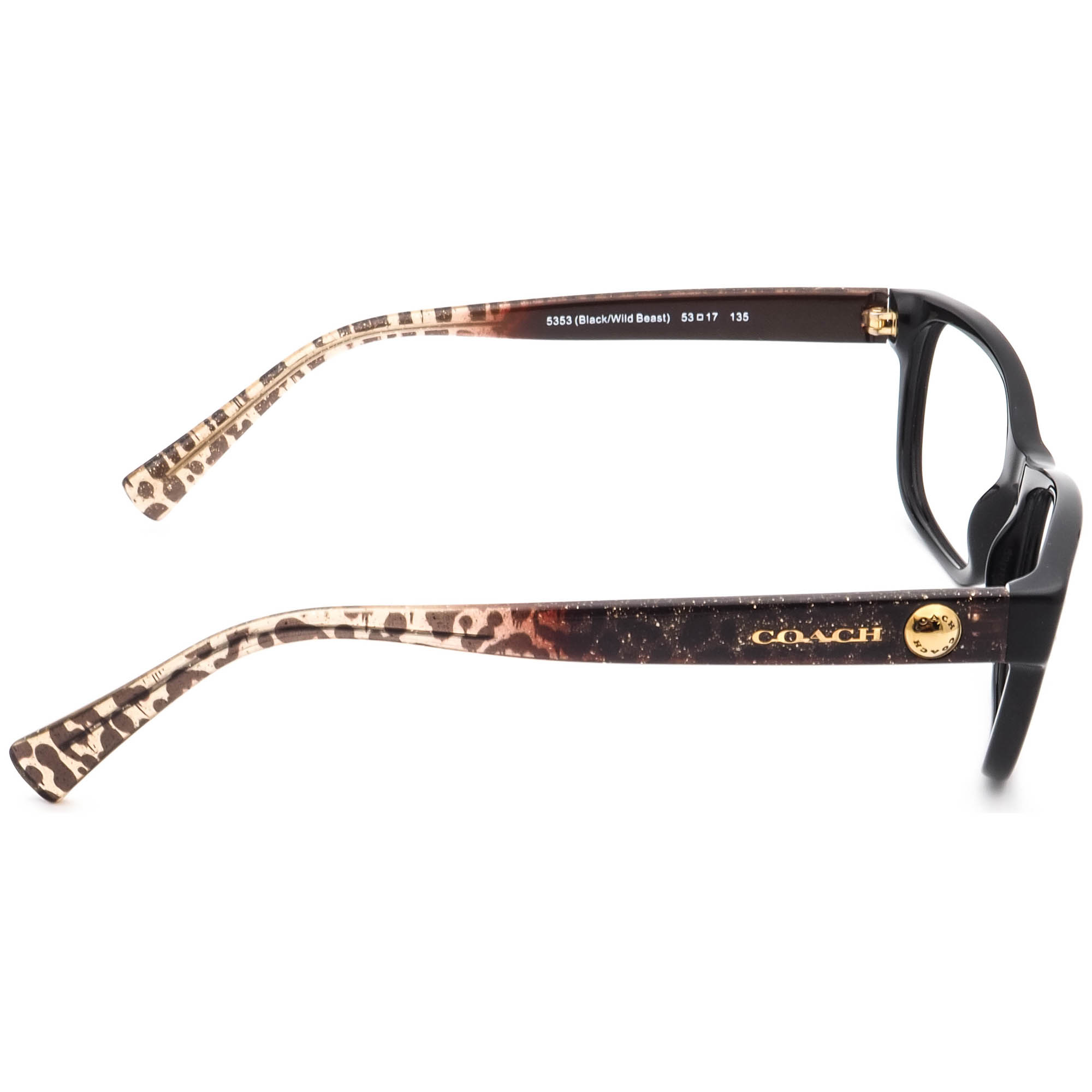 Coach HC 6082 5353 Black‎ Wild Beast Eyeglasses Frames 53-17-135 Womens 22193 Coach Women main image 4