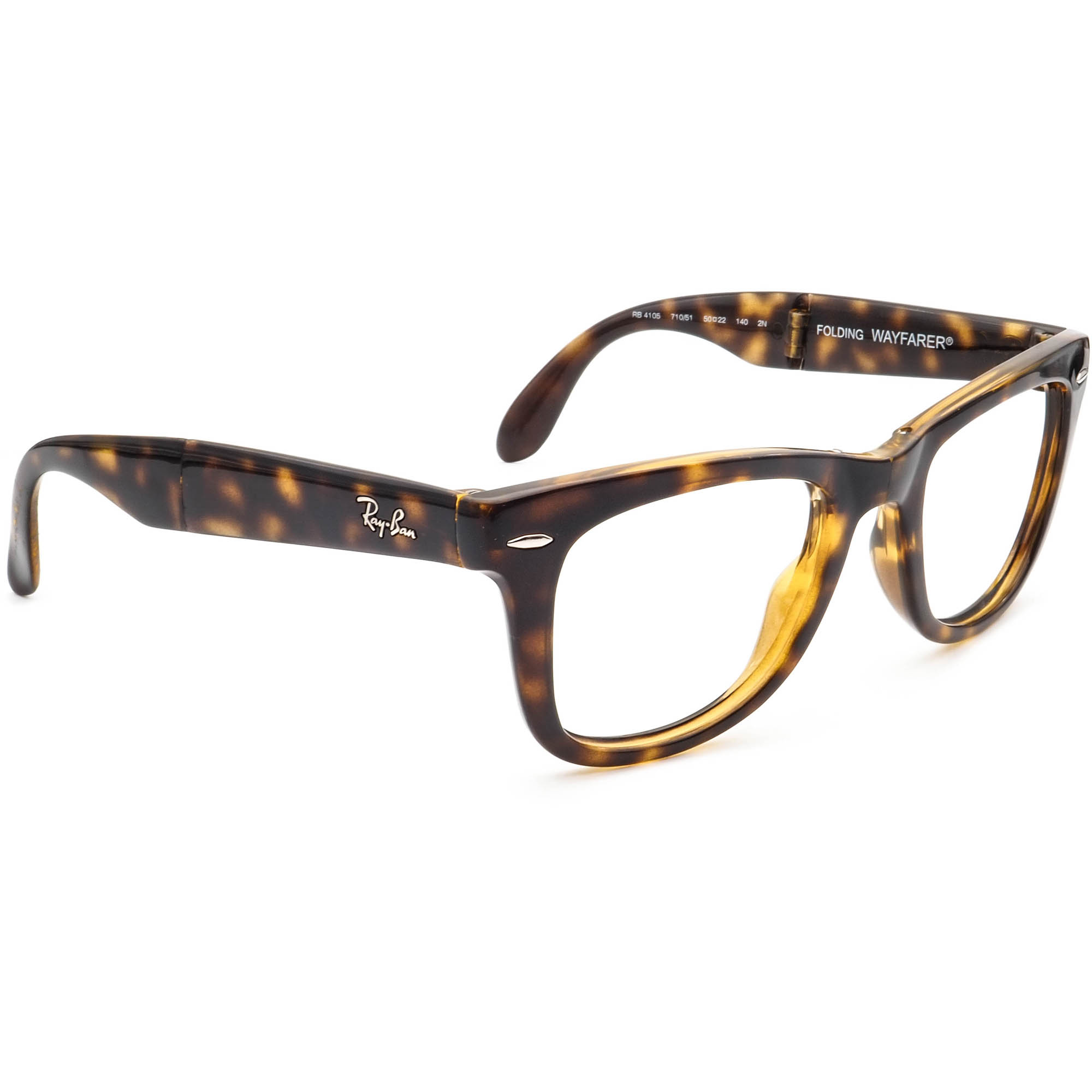 Ray-Ban Sunglasses Frame Only RB4105 710/51 Folding Wayfarer