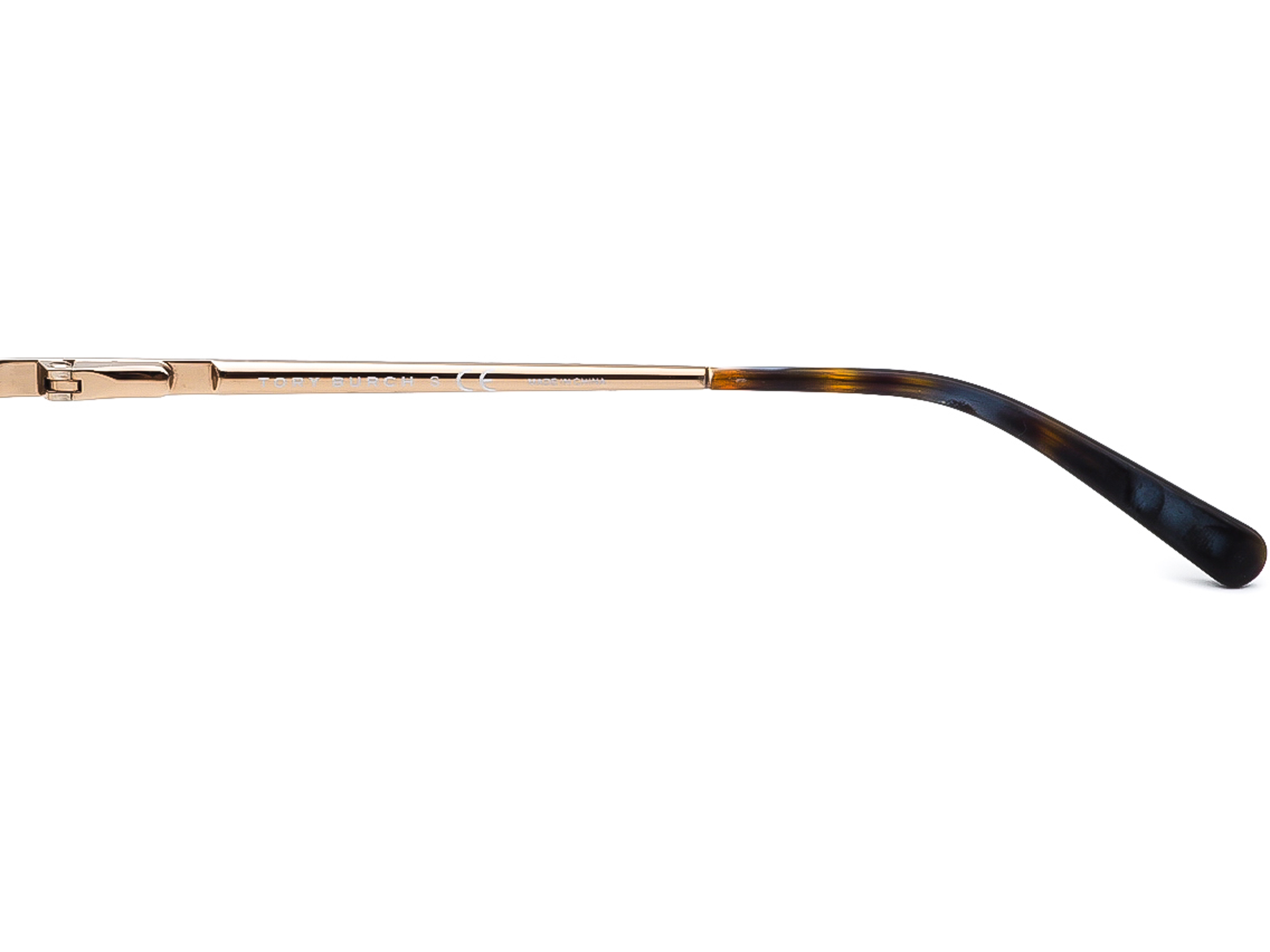 Tory Burch Eyeglasses TY1003 106 Gold Half Rim Metal Frame