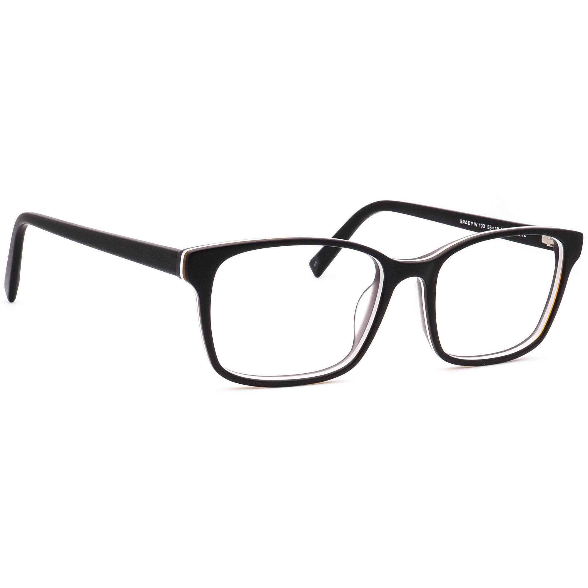 New INK Matte Black SABER Eyeglasses with Shiny Black Temples 55/18/145 27924115-6283-4407-916e-  main image 2