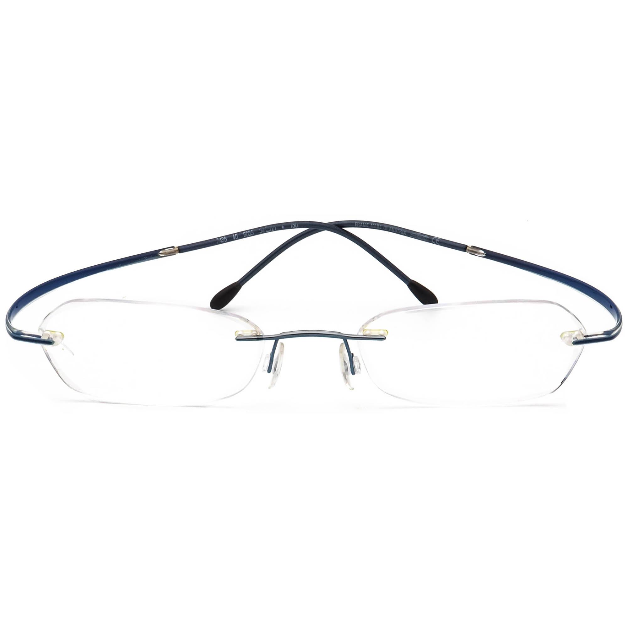 SILHOUETTE M 7417 /40 V 6051 45/22/135 Blue EYEGLASSES Frames Only full rim Silhouette Women main image 4