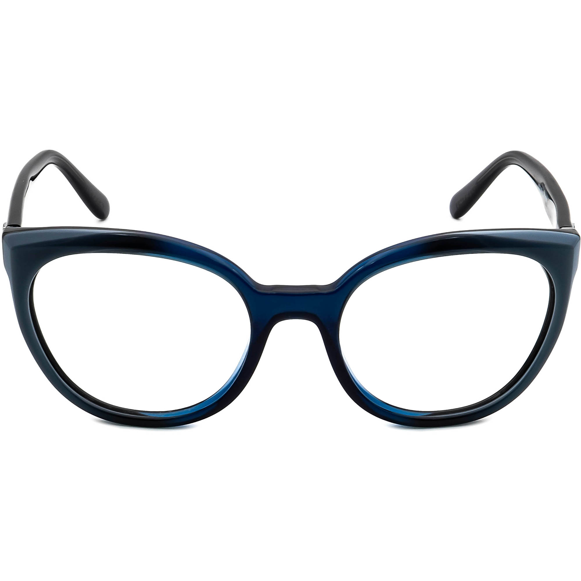 Coach Women's Eyeglasses HC 6130 5533 Blue Laminate Round Frame 52