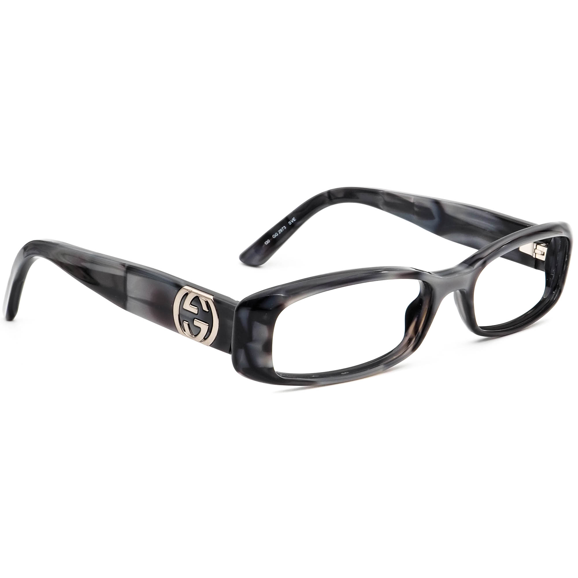 Gucci Eyeglasses GG 2973 SVE Gray Marble Rectangular Frame