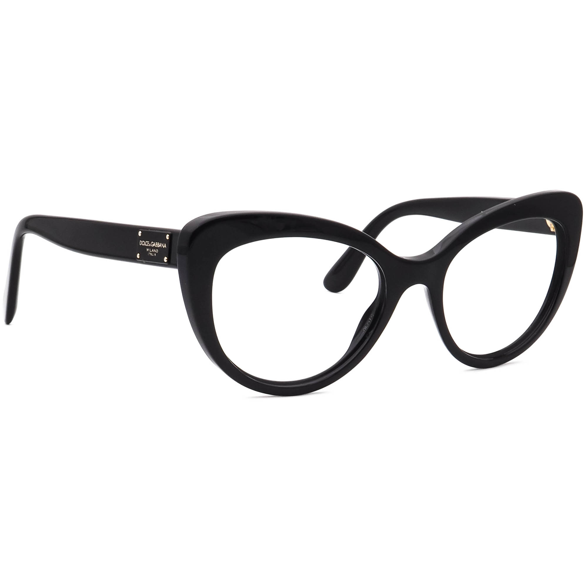 Dolce & Gabbana Eyeglasses DG 3255 501 Black Cat Eye Frame
