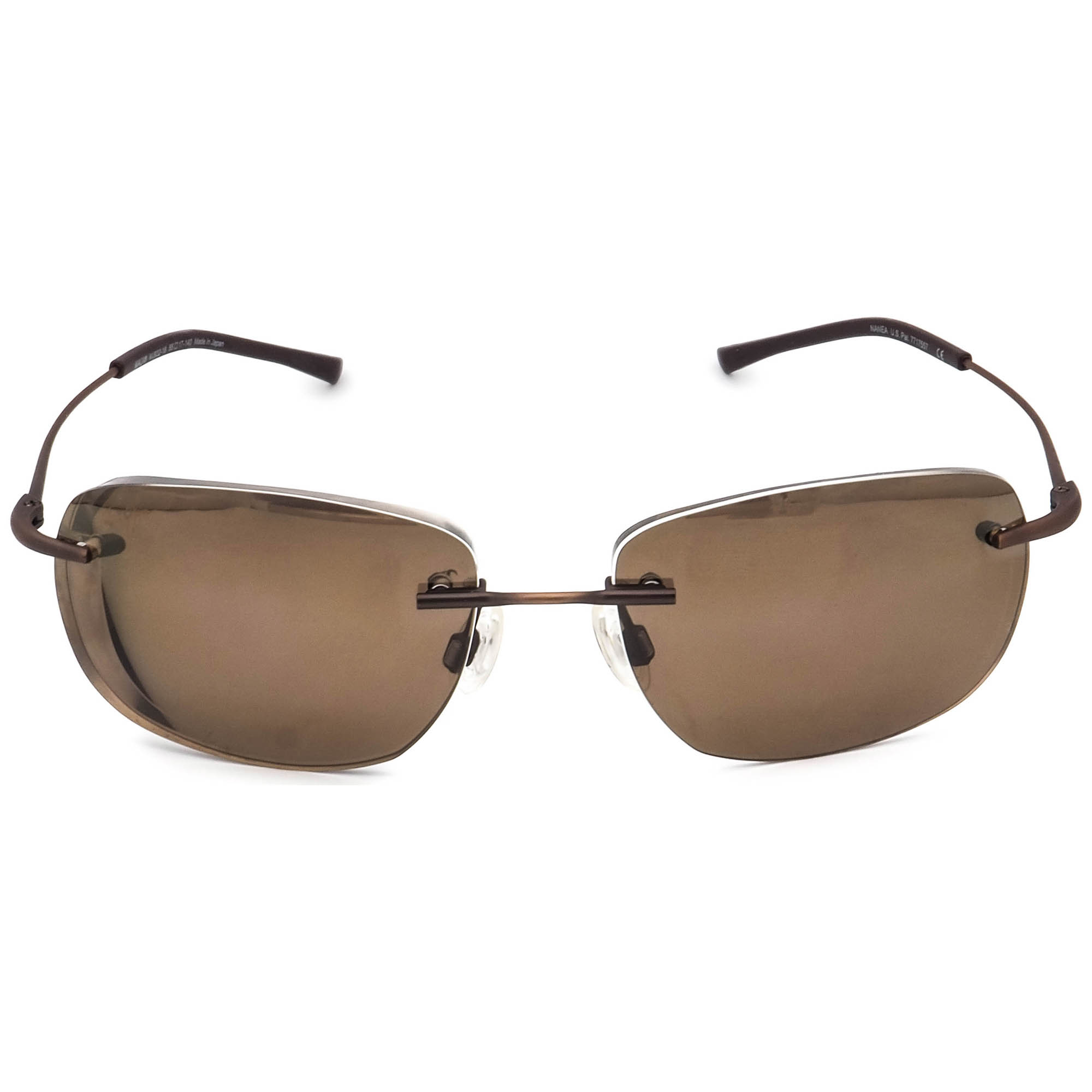 Maui Jim Sunglasses Frame Only MJ932-18 Nanea Brown Rimless Metal