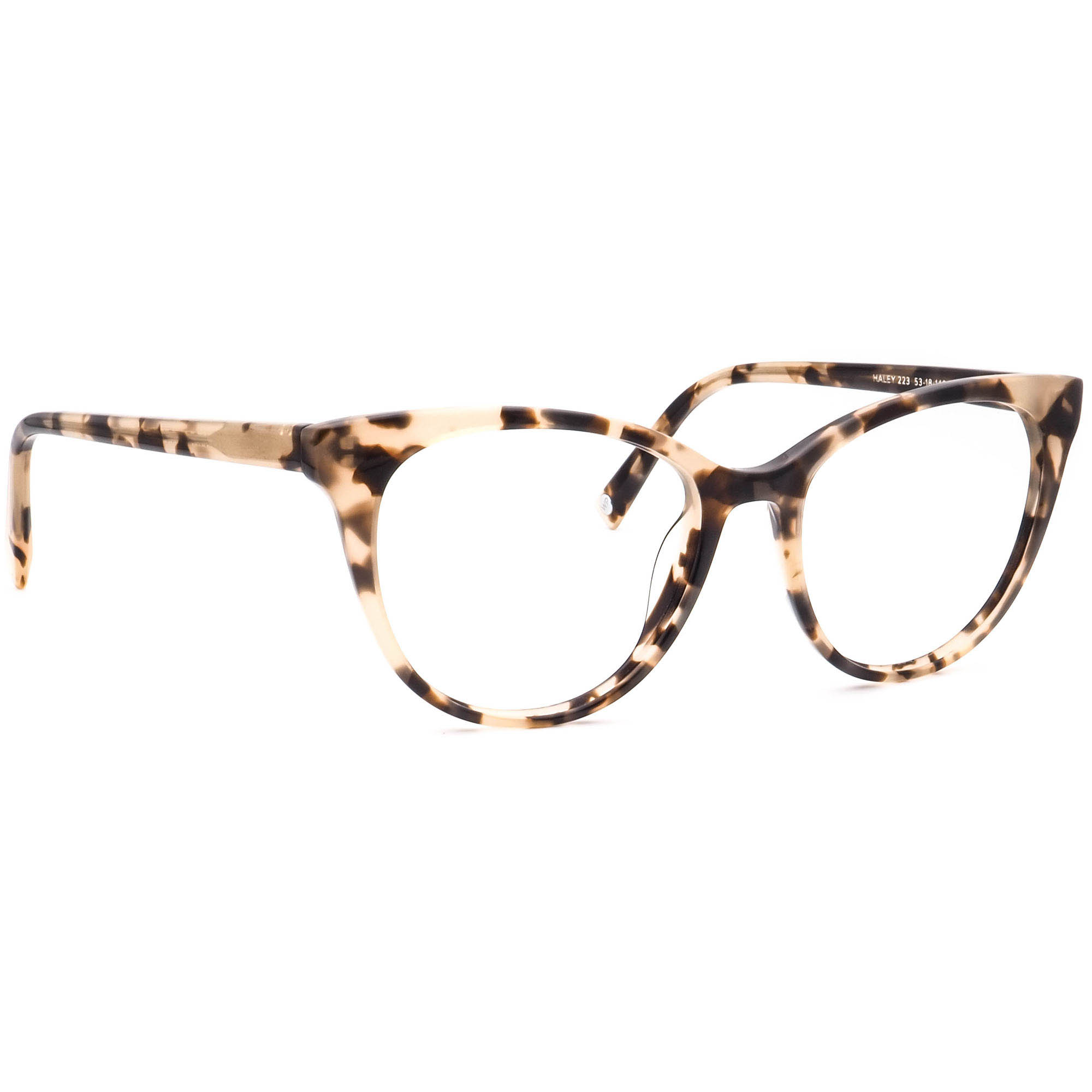 Warby Parker Eyeglasses Haley 223 Opal Tortoise Rounded Cat 
