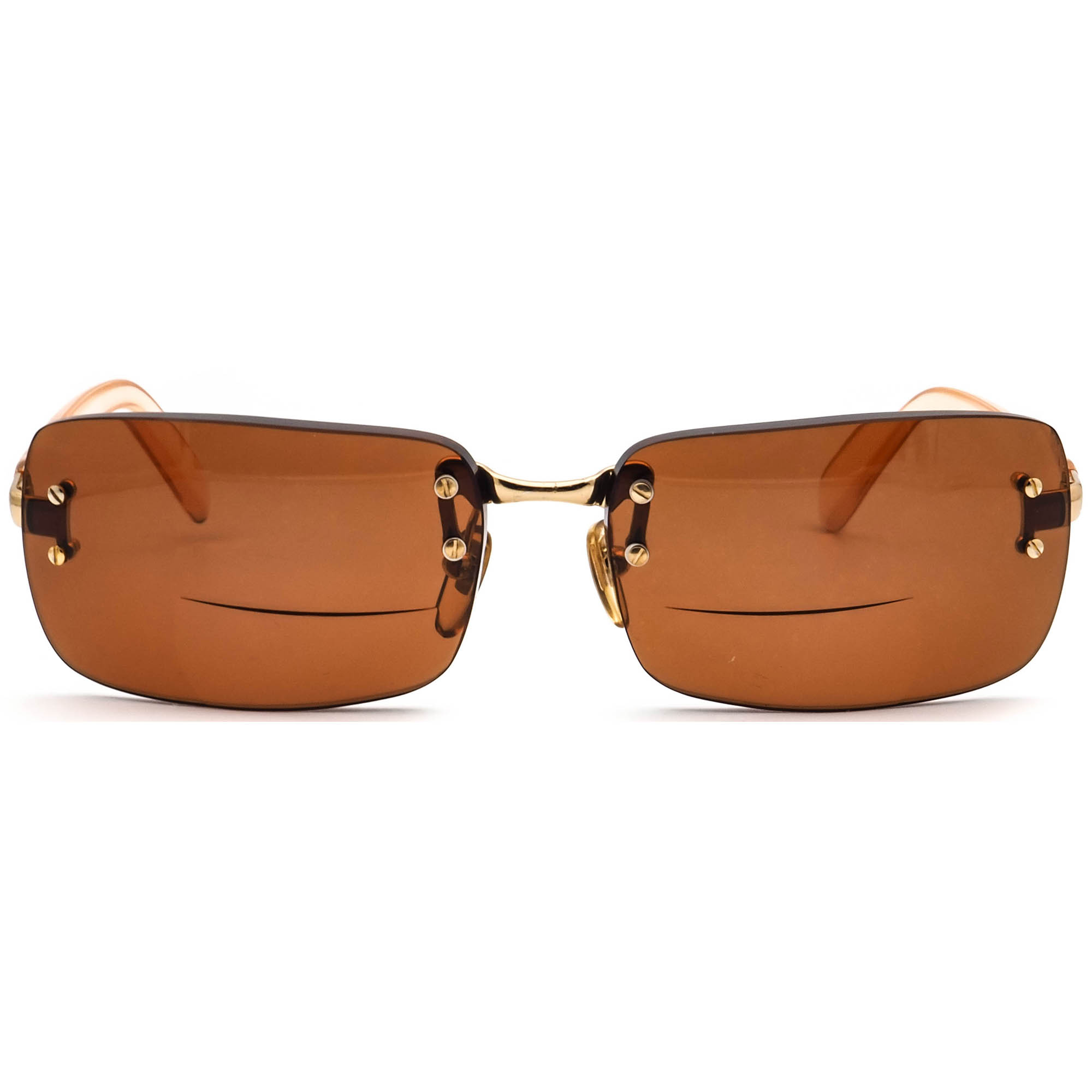 Versace Sunglasses Frame Only MOD.X81 COL. 030/272 Gold/Peach