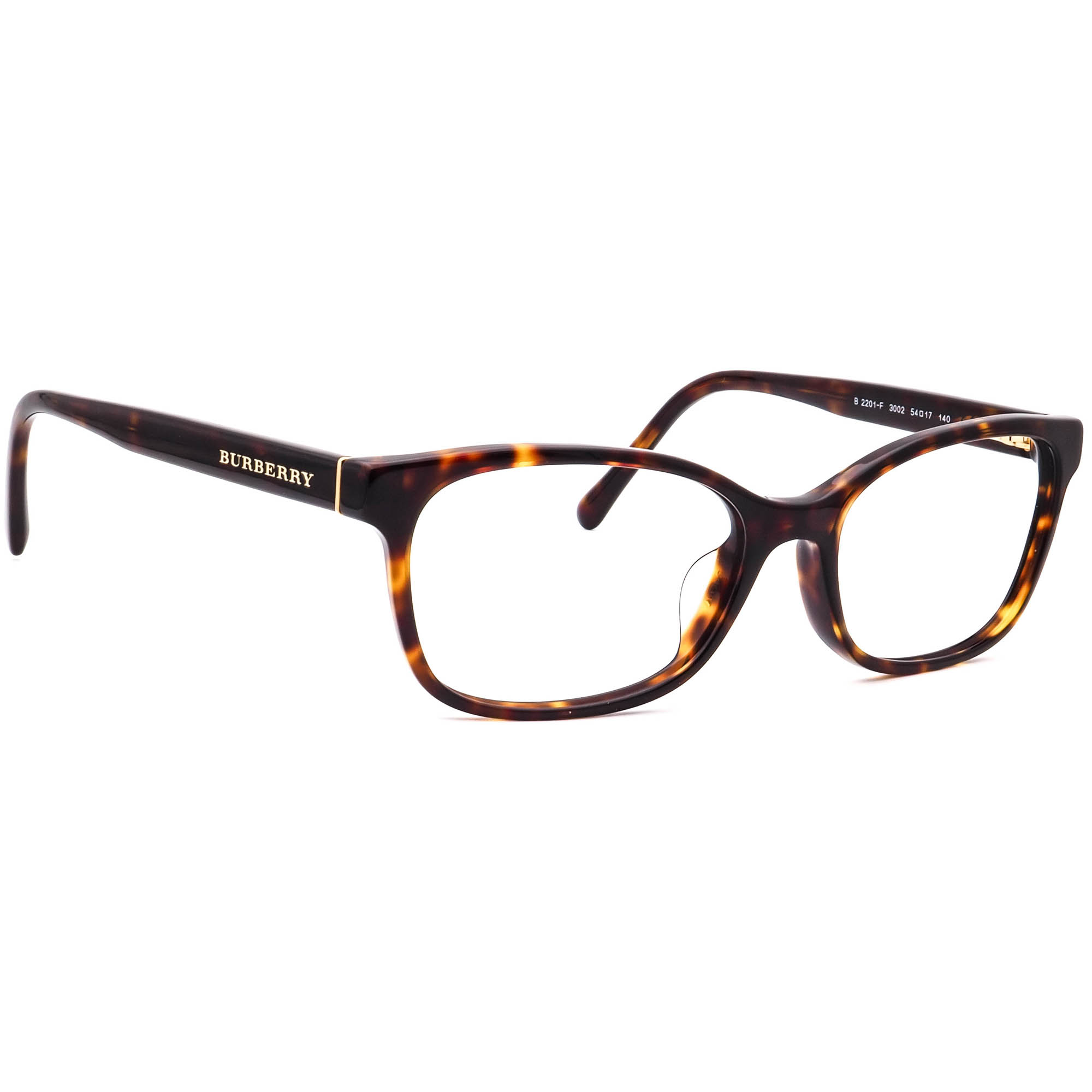Burberry B 2201-F Black Square Eyeglass Frames 54-17-140 | MSRP $265 Burberry B 2201 Eyeglasses Optical Frame Glasses Black 52-17  main image 4