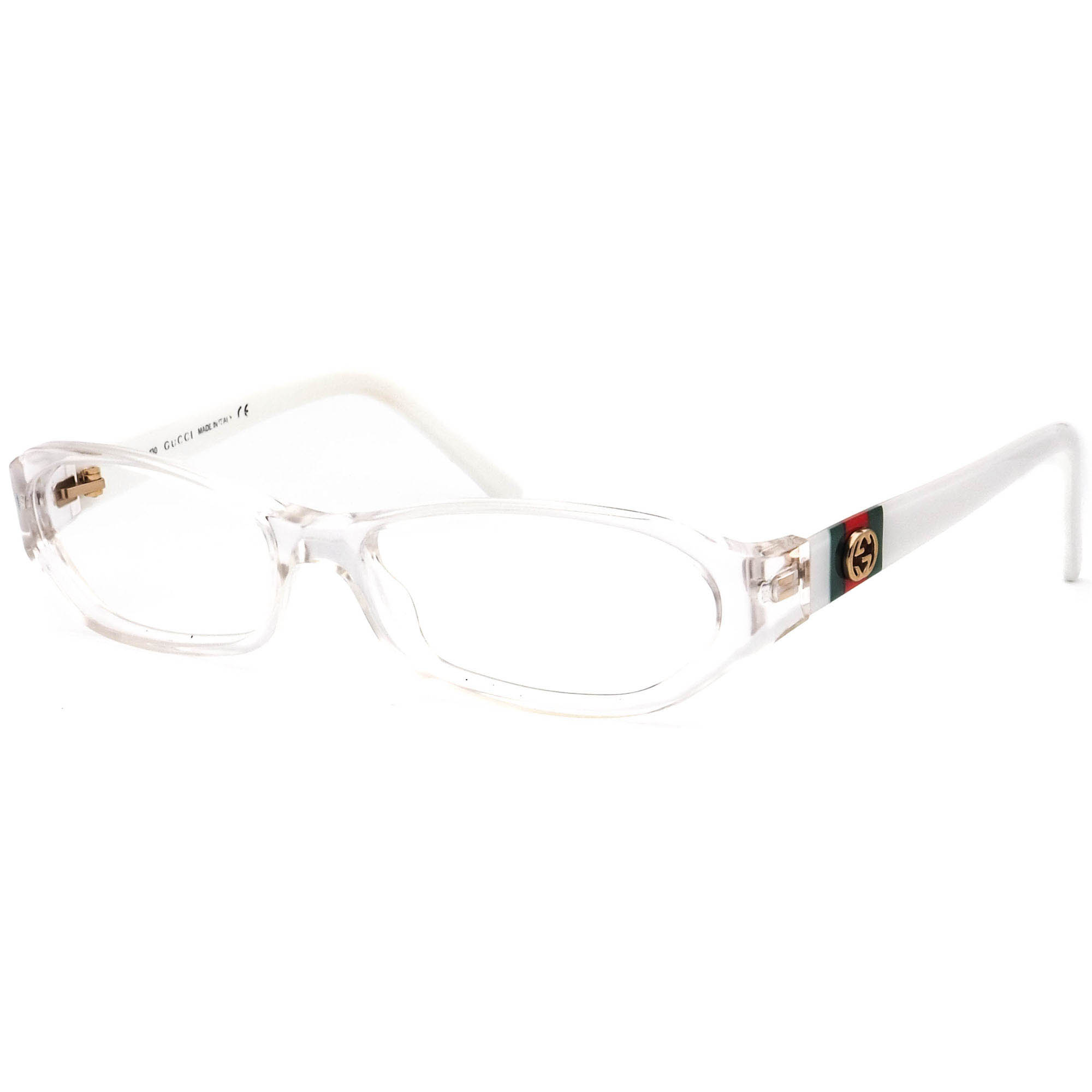Gucci Eyeglasses GG 2571 H7G Crystal/White Rectangular Frame