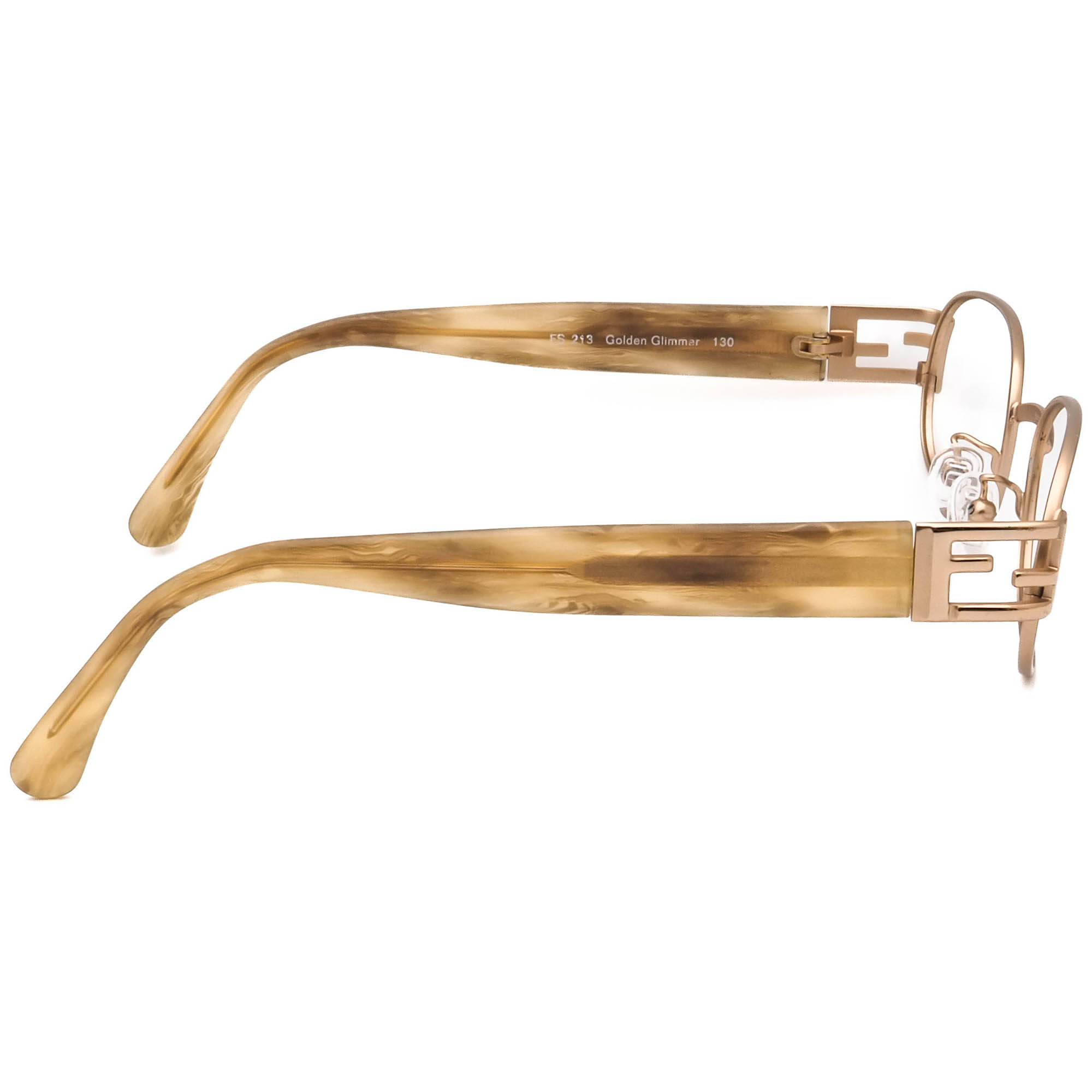 Fendi Rare Vintage Sunglasses Frame Only FS 213 Golden  display picture 3