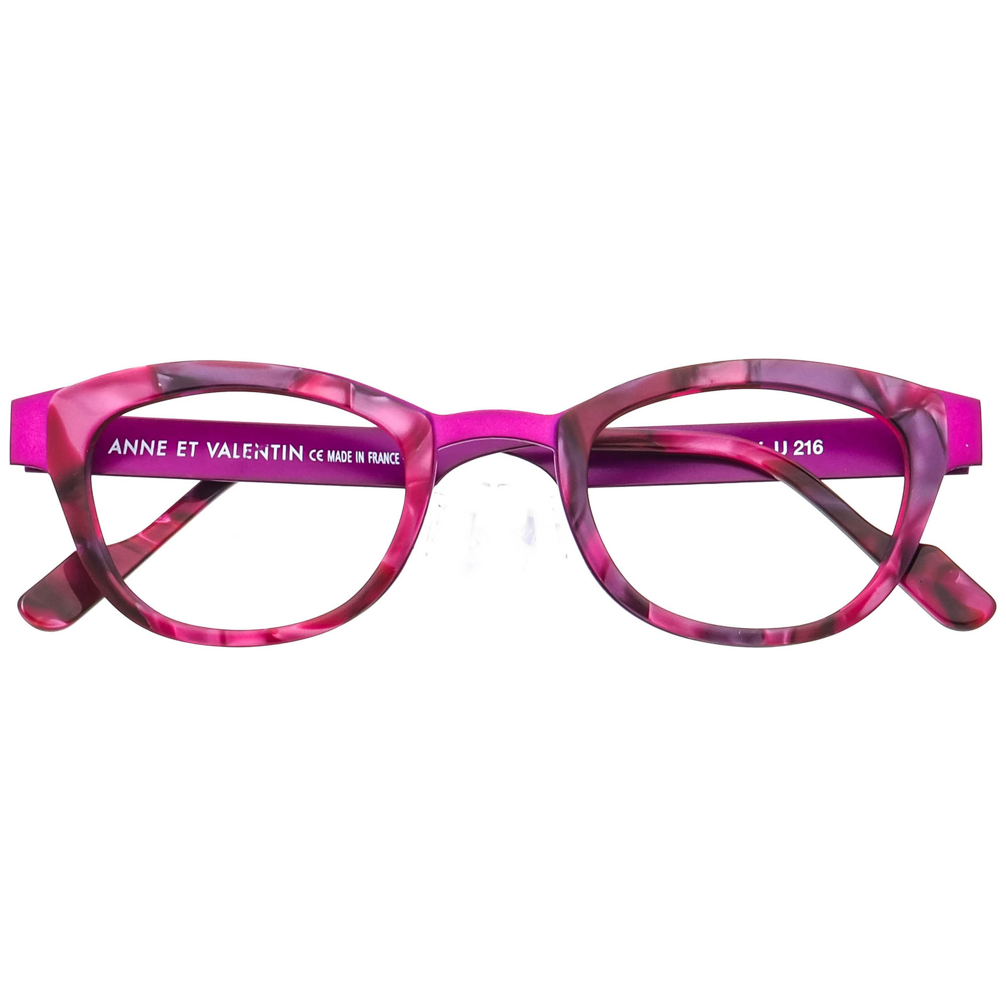 Anne Et Valentin Eyeglasses Fairy U 216 Purple Havana Metal
