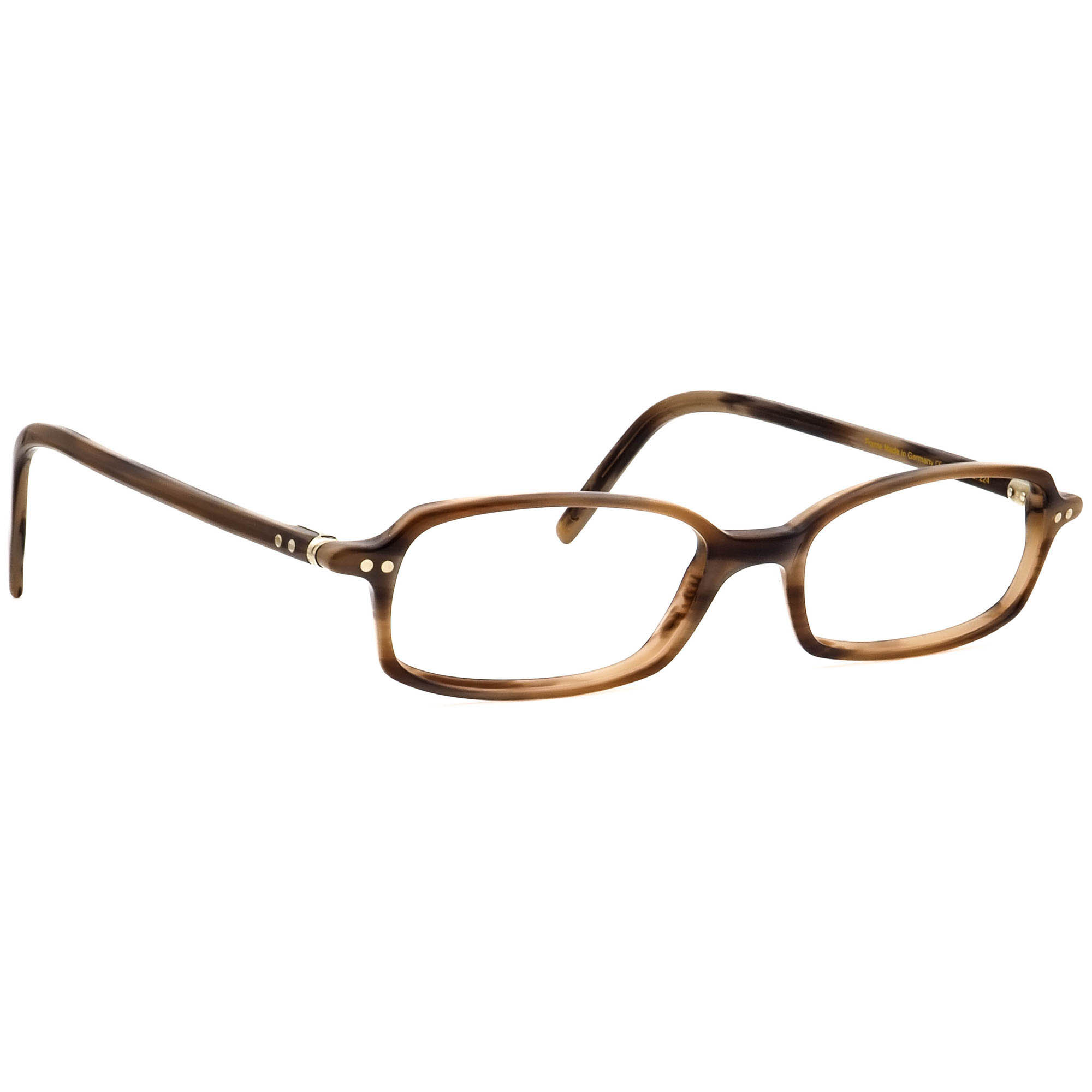 LUNOR mod 224 GERMANY 眼鏡 フレーム 希少人気 36 Lunor Eyeglasses Mod. 224 col. 09 Brown Horn Rectangular Frame