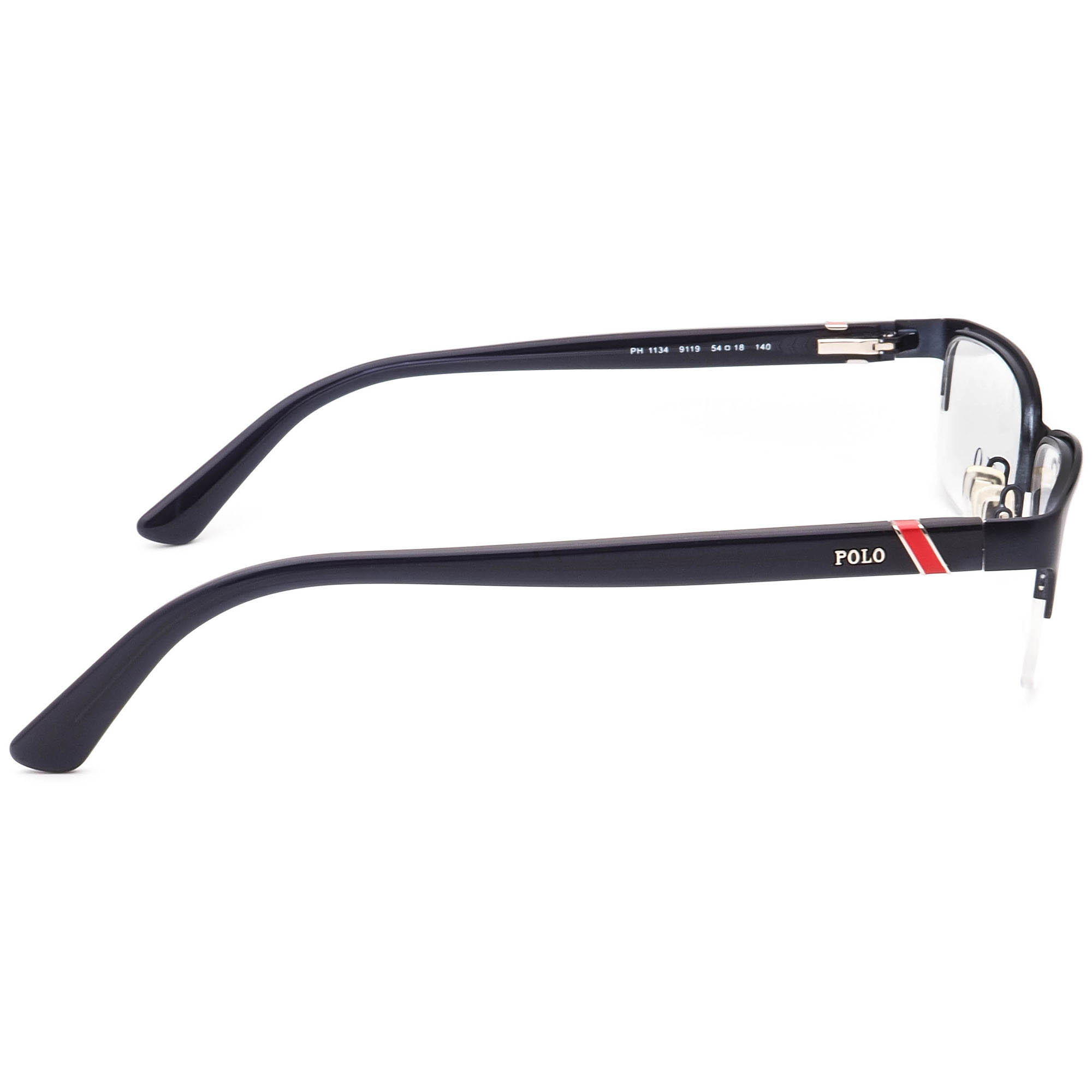 ラルフローレン Ralph Lauren Polo Eyeglasses PH 1134 9119 Dark Blue Half Rim Frame