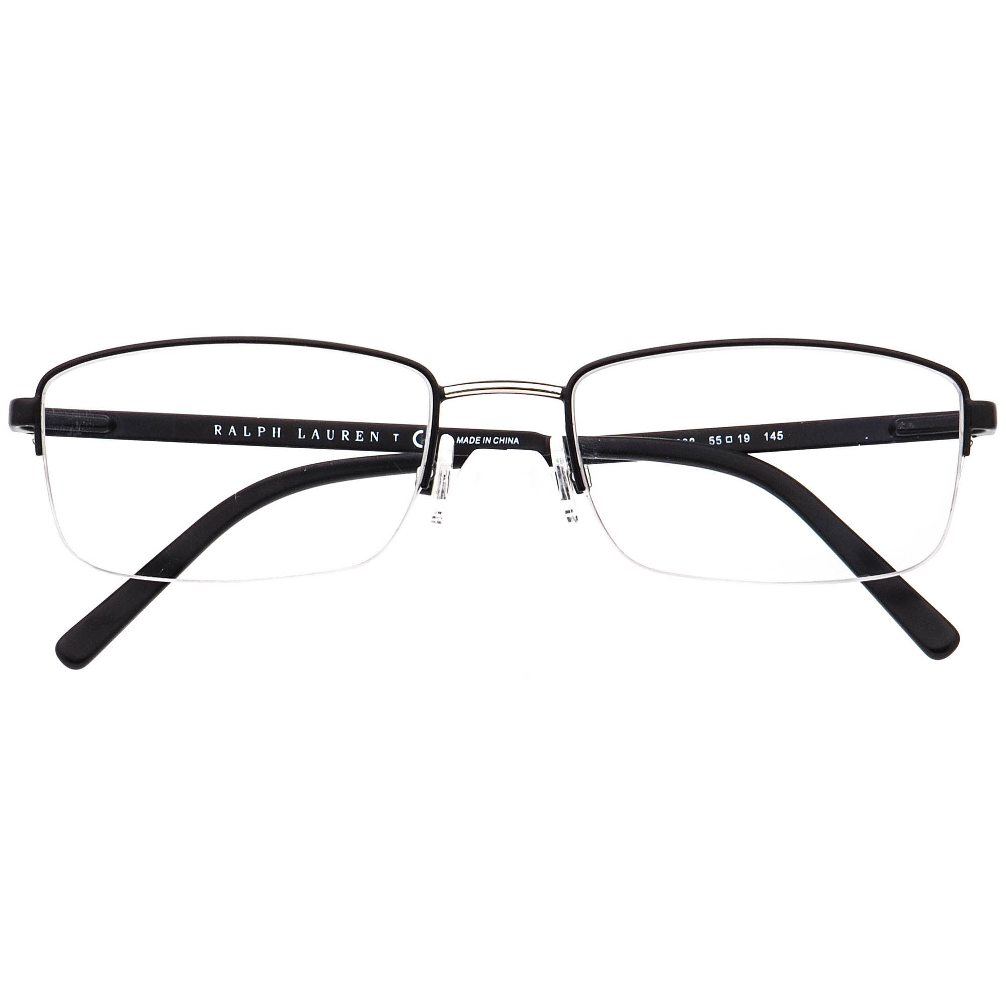 Polo Ralph Lauren Ph 1130 9038 Matte Gunmetal Authentic Eyeglasses 56-17-145 Ralph Lauren Polo Eyeglasses PH 1145 9038 Black/Silver Half  main image 2