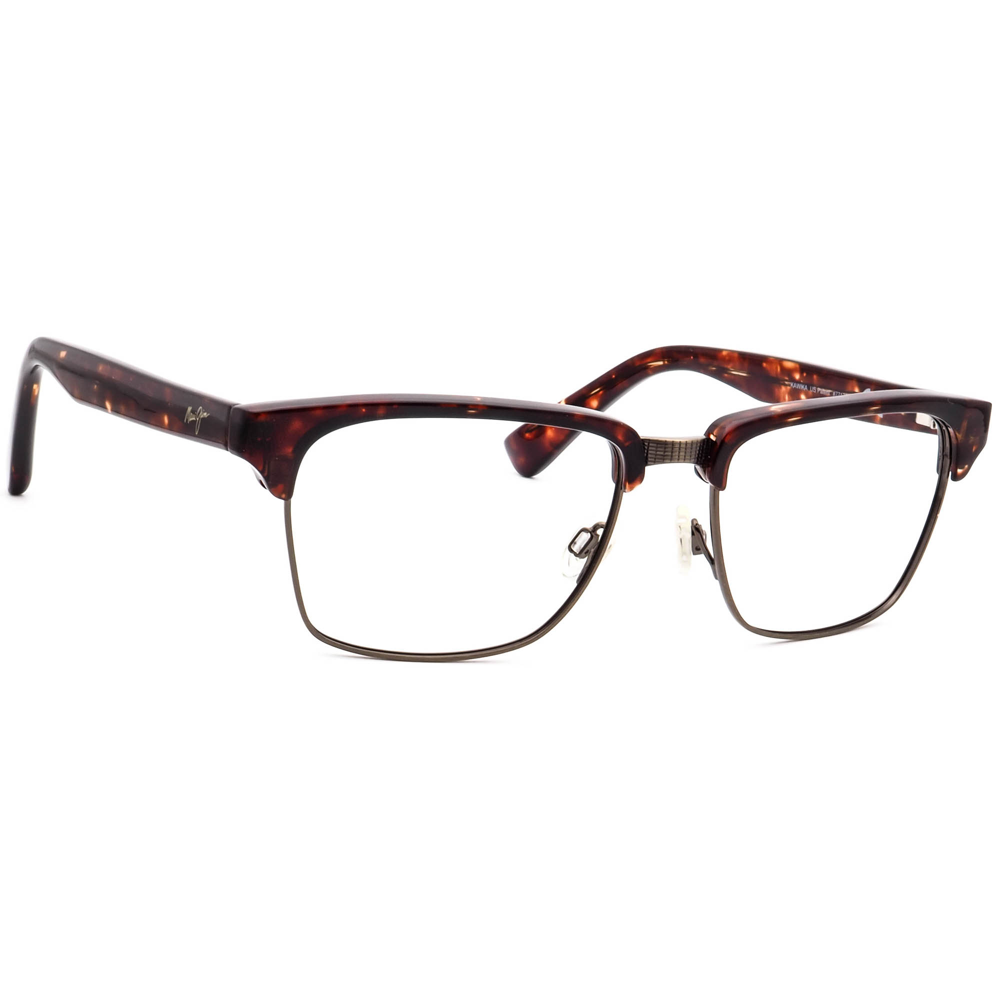 No.16SOV D38 CSQU[厚みのあるオーバル形状 Maui Jim Sunglasses Frame Only MJ-257-16C Kawika Tortoise