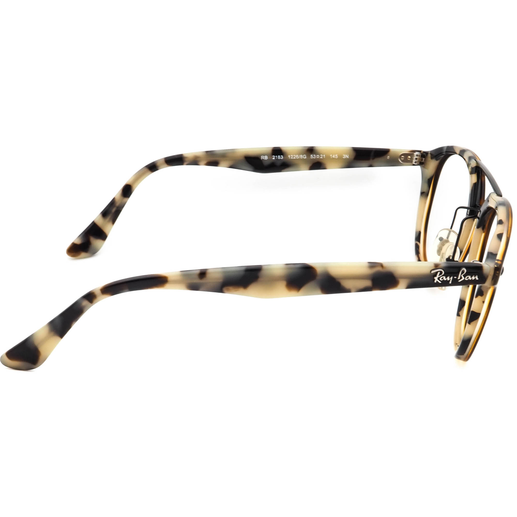 Ray-Ban Sunglasses Frame Only RB 2183 1226/8G Gloss Tortoise Pilot 