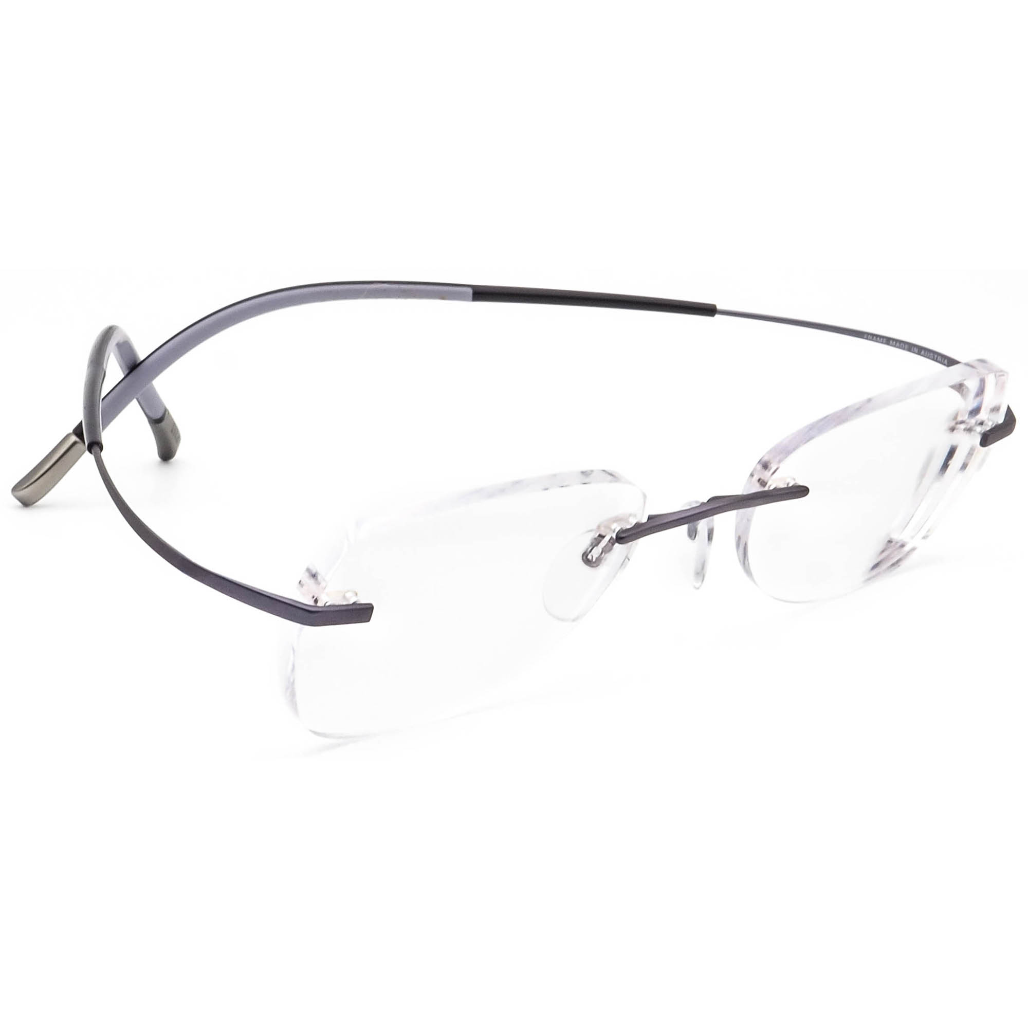 Silhouette Eyeglasses 7581 6057 Titan Purple Rimless Frame  display picture 1