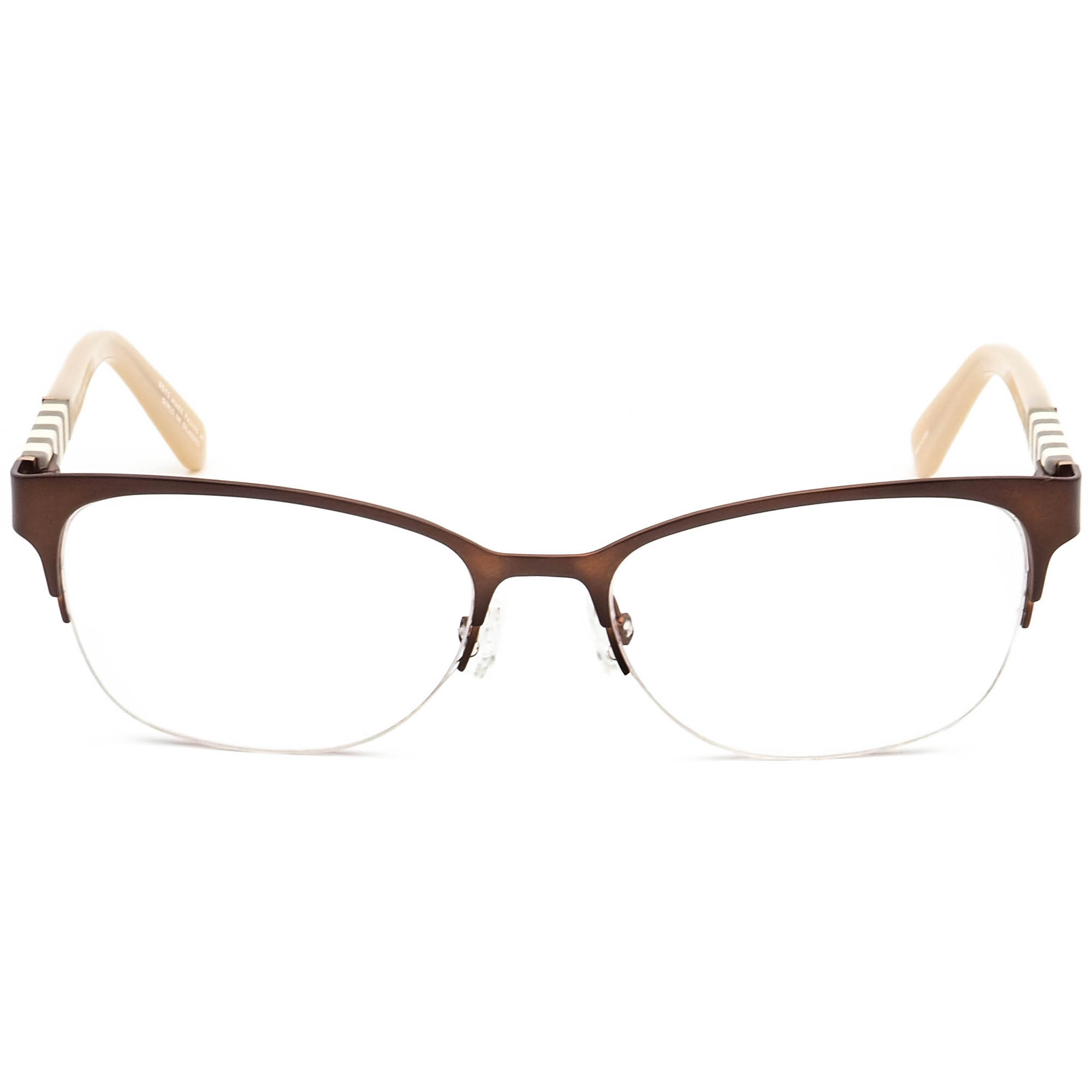 Kate Spade Valary 0W94 Bronze Striped Semi Rimless Eyeglasses Frames 49-16-135 Kate Spade New York Womens Eyeglass Frames Only 51-16-135  main image 3