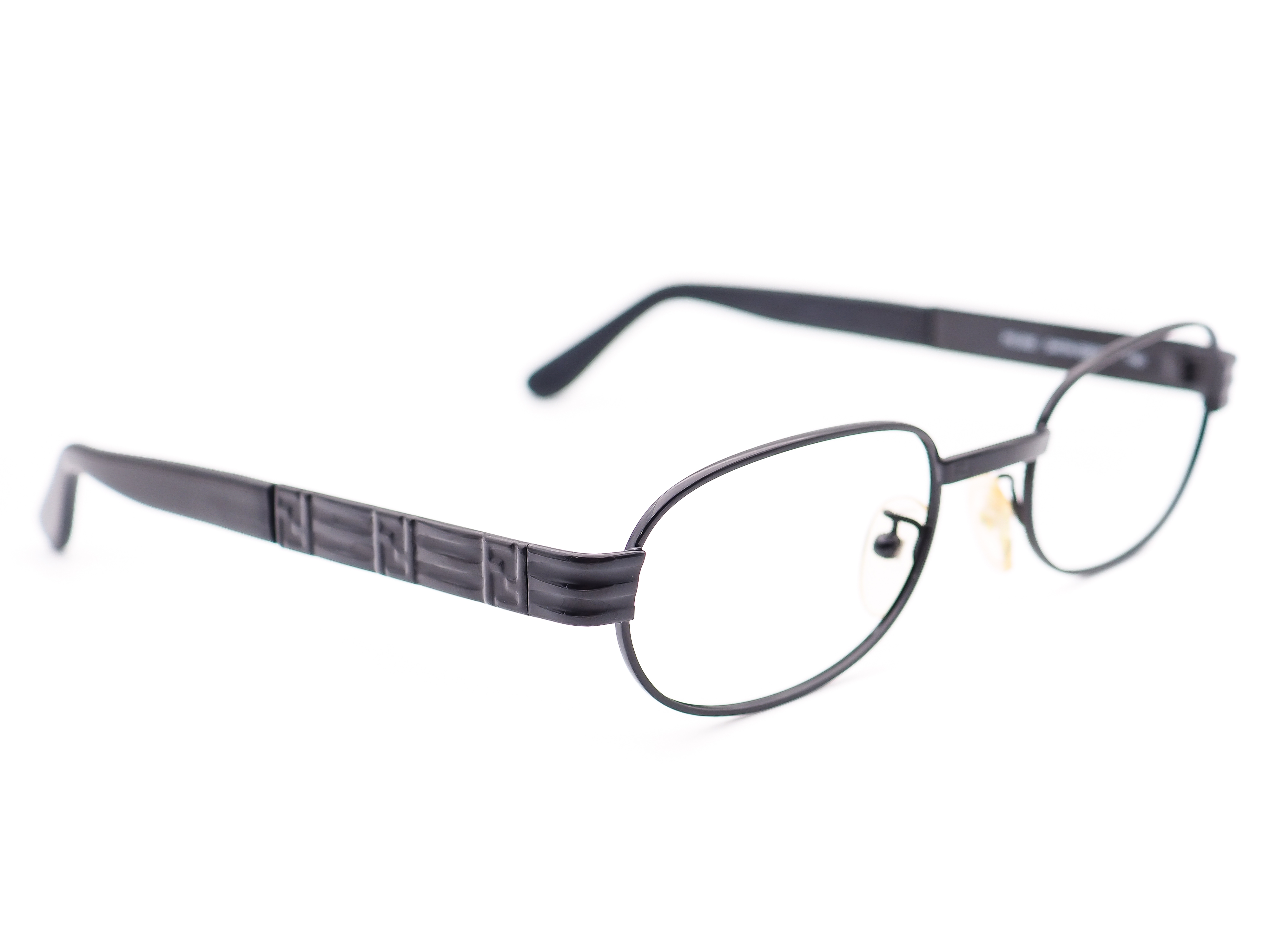 Fendi Eyeglasses FS 302 Satin Ebony Oval Metal Frame Italy  display picture 1