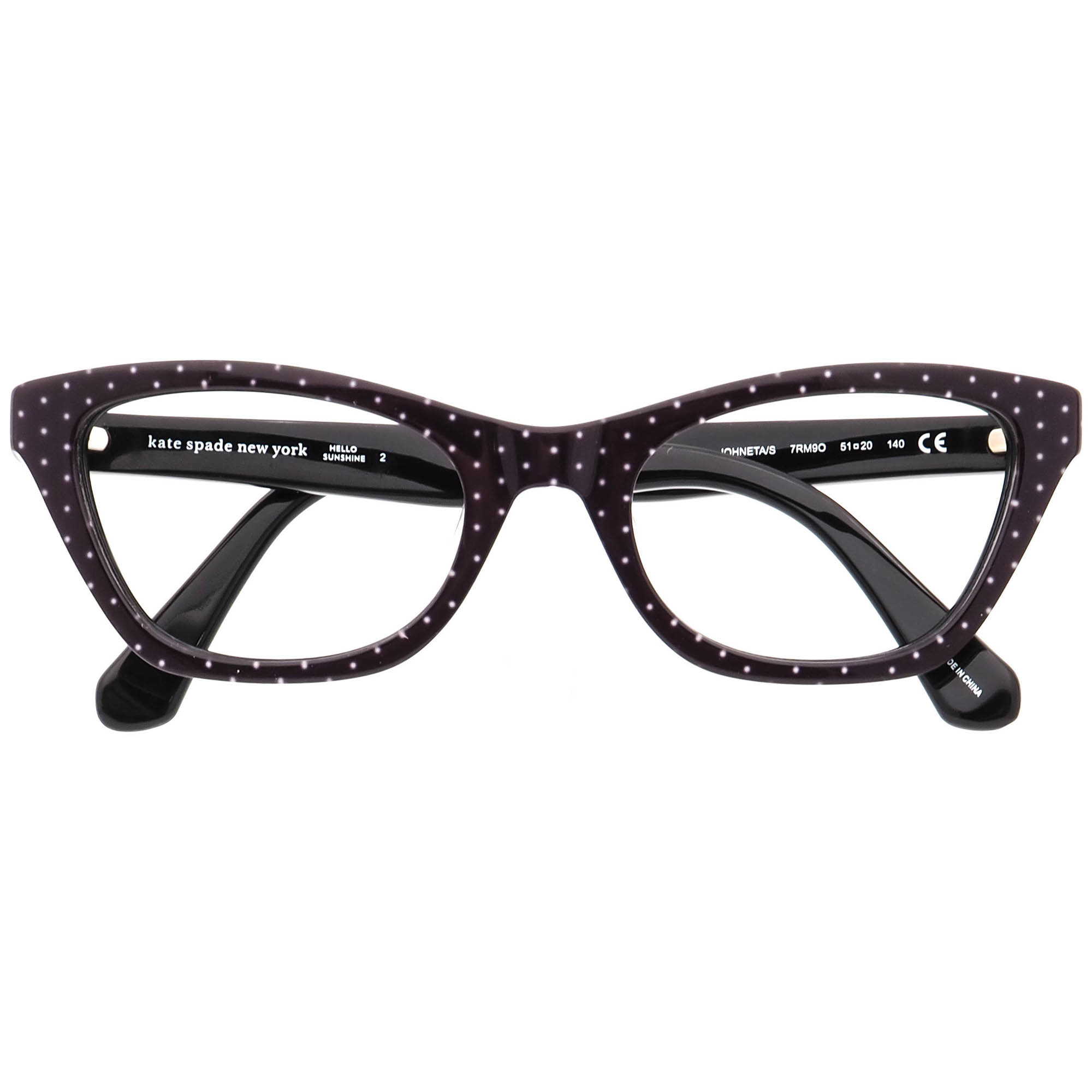 New Kate Spade Johneta/S NEW YORK sunglasses Kate Spade Johneta/S 7RM90 Black Cat Eye Sunglasses Frames  main image 4