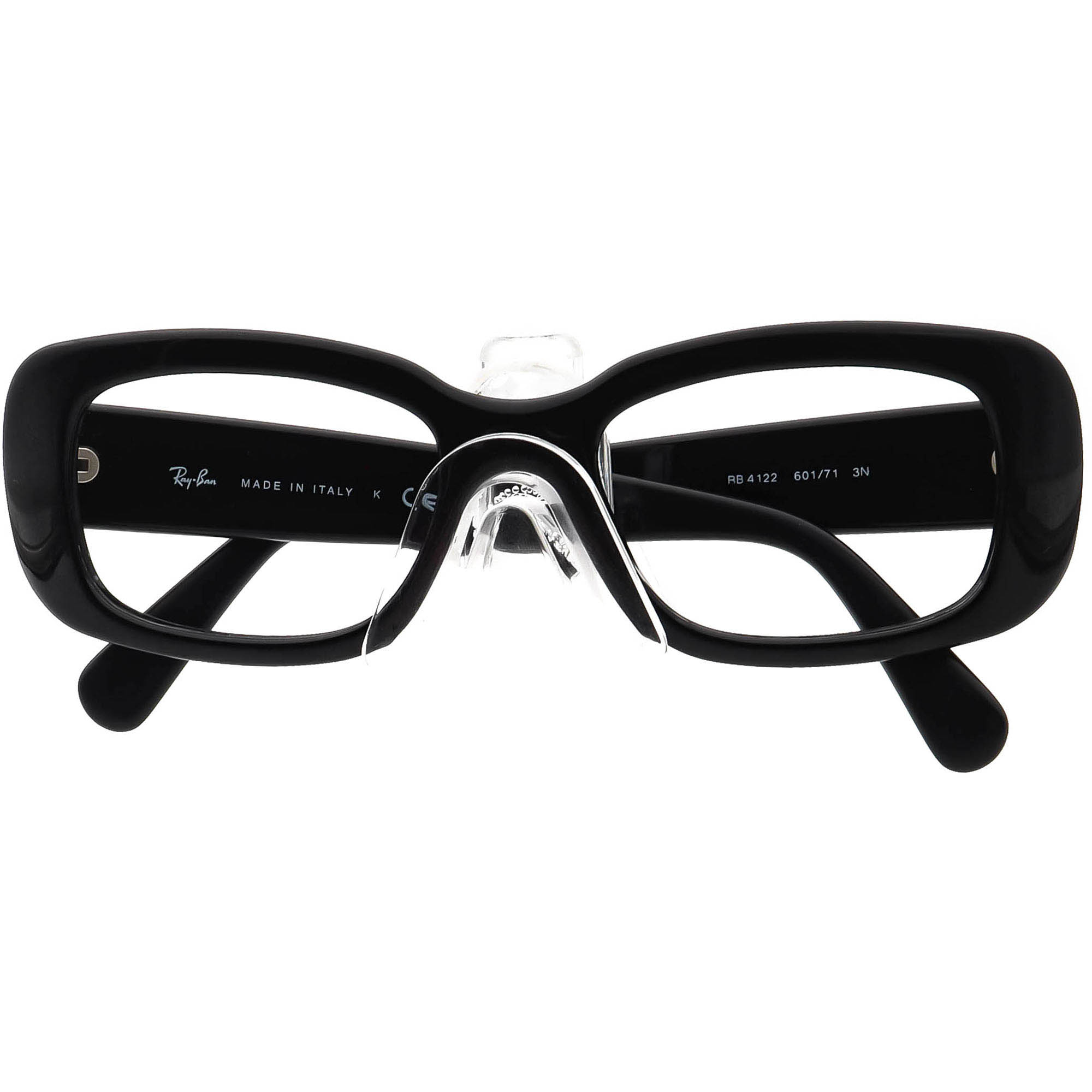 Ray-Ban RB4122 601/71 Sunglasses Black Rectangle FRAMES ONLY Made in Italy Ray Ban Sunglasses FRAME ONLY RB 4122 601/71 Black Square  main image 3