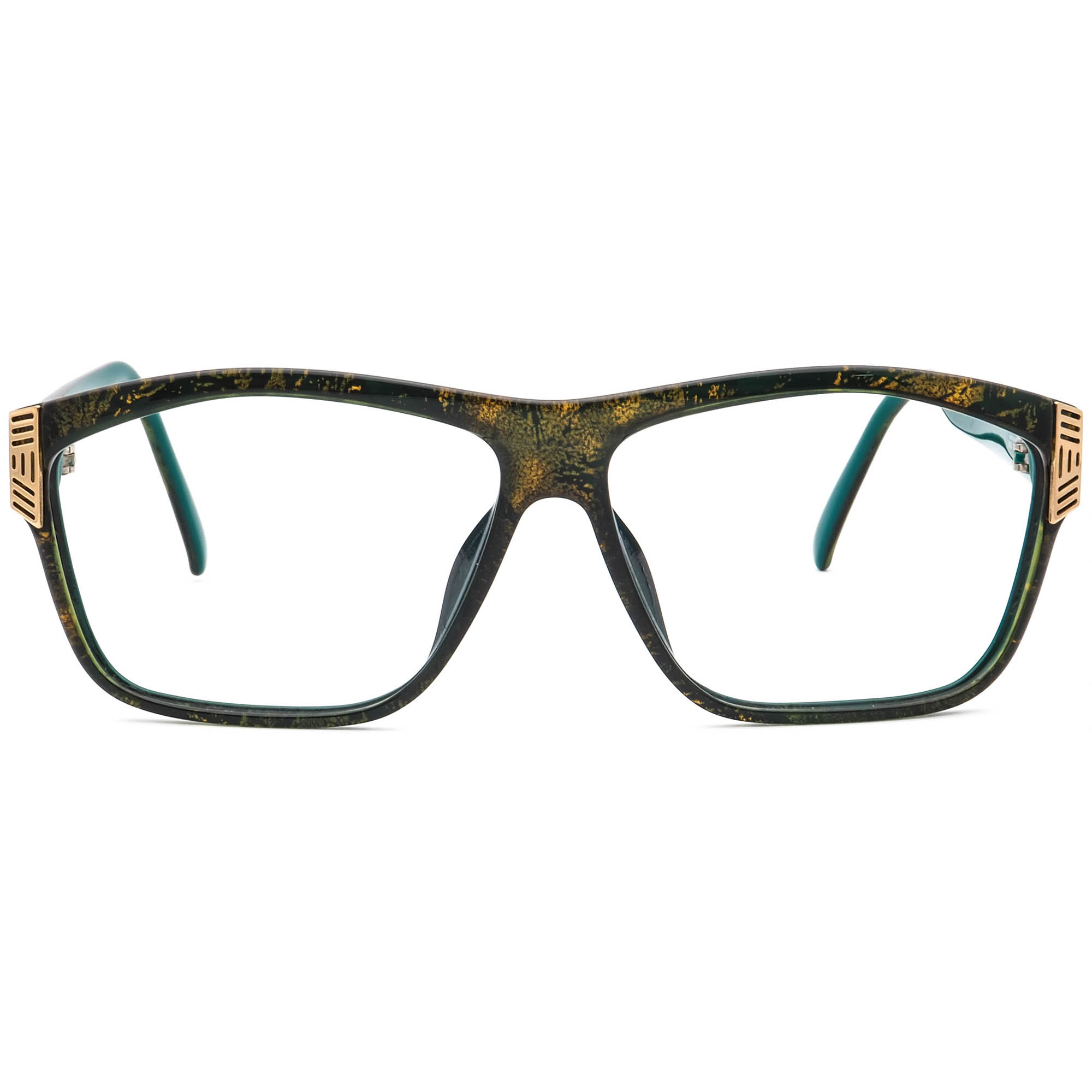 Christian Dior Vintage Sunglasses Frame 2436 60 Gold/Green Square
