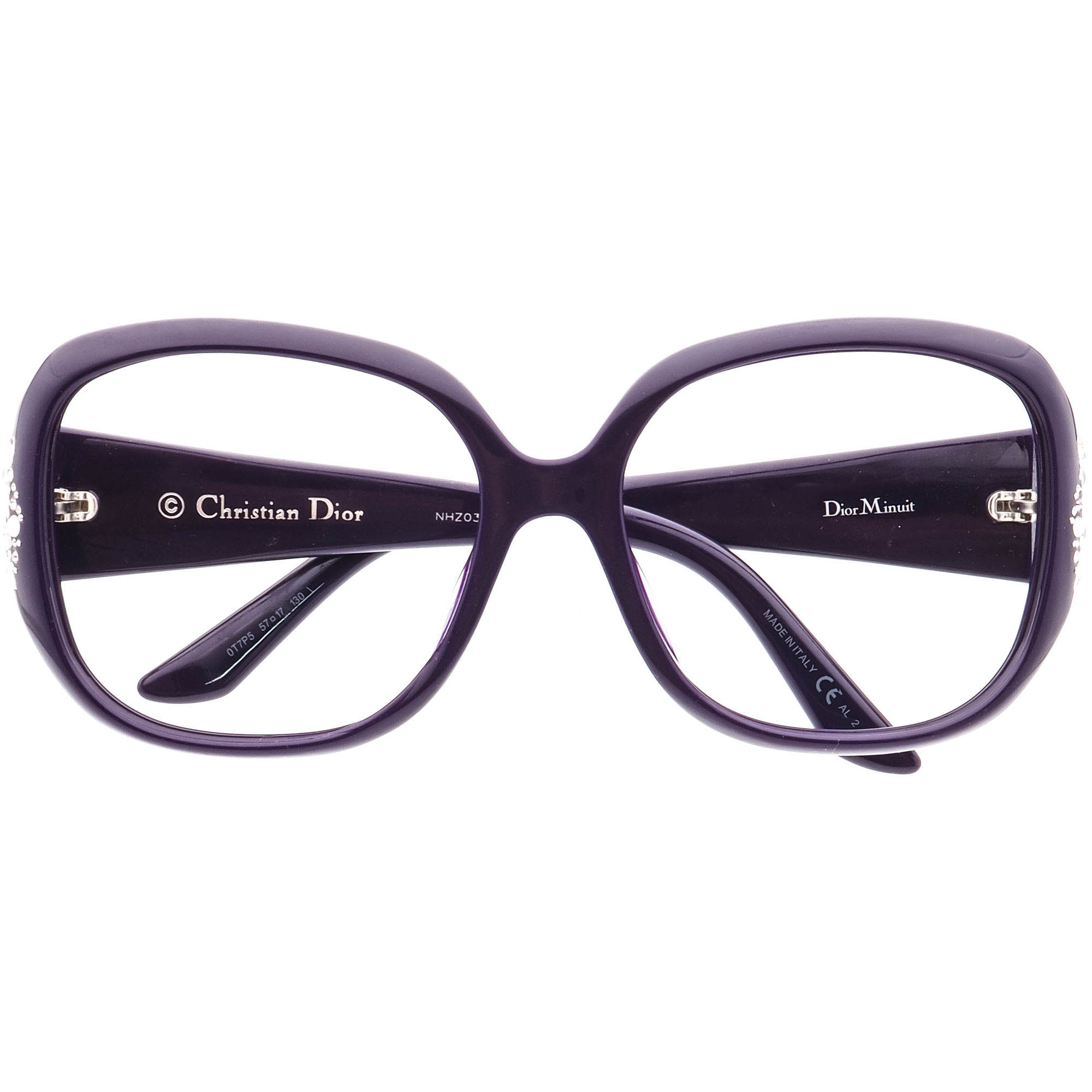 Christian Dior Sunglasses Frame Only Minuit 0T7P5 w Crystals