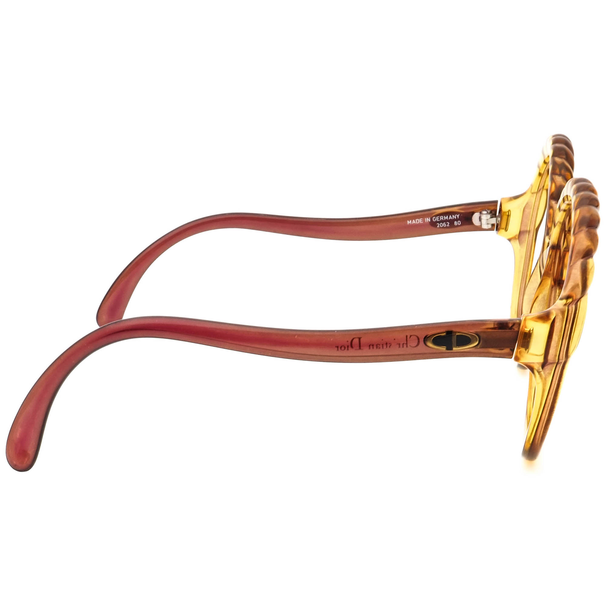 Christian Dior Vintage Sunglasses Frame Only 2062 80 Honey