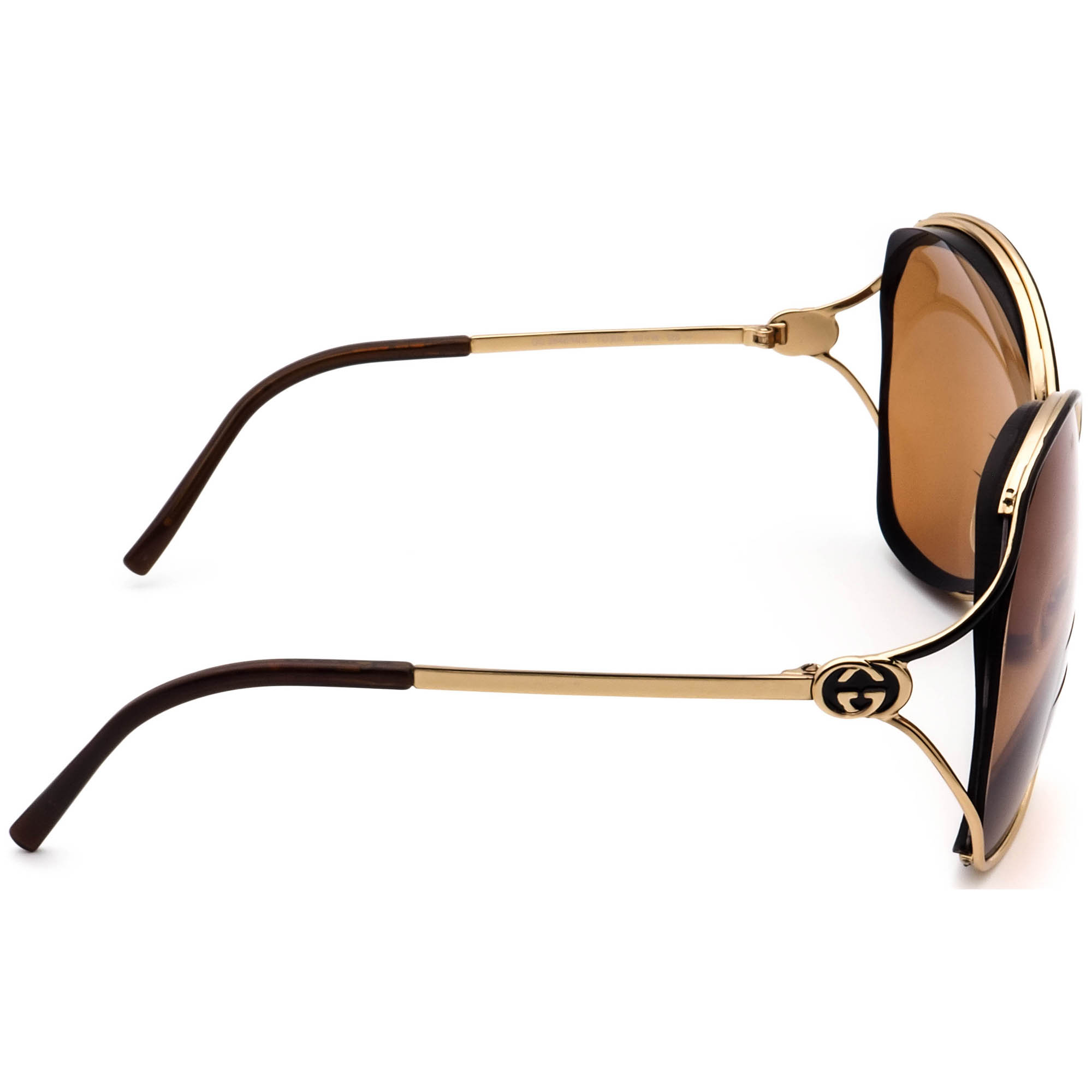 Gucci Sunglasses Frame Only GG 2846/N/S YD3DL Gold & Black