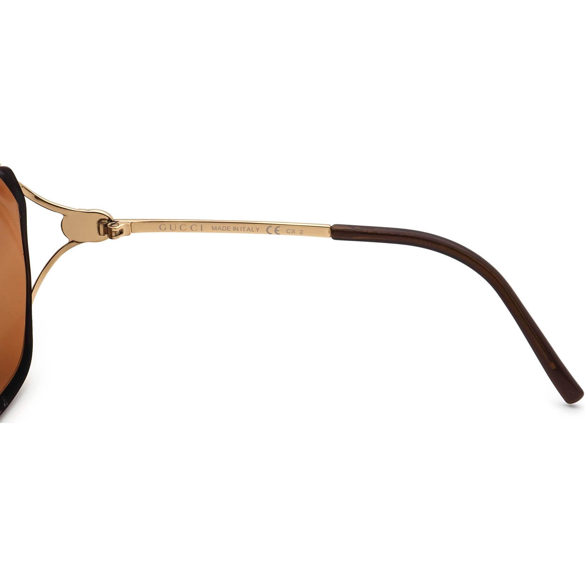 Gucci Sunglasses Frame Only GG 2846/N/S YD3DL Gold & Black