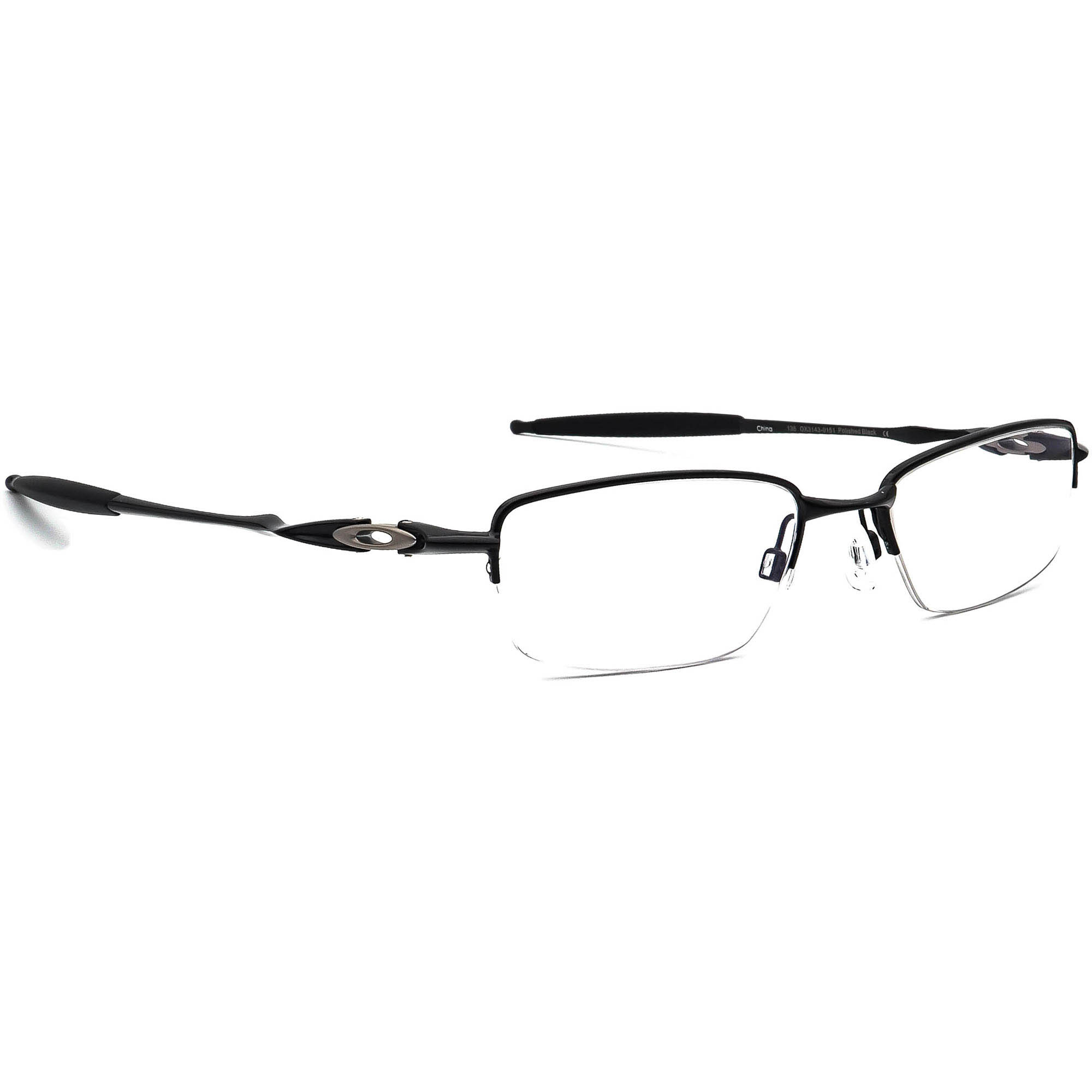 オック Oakley Eyeglasses OX3143-0151 Drill Bit 0.5 Polished Black