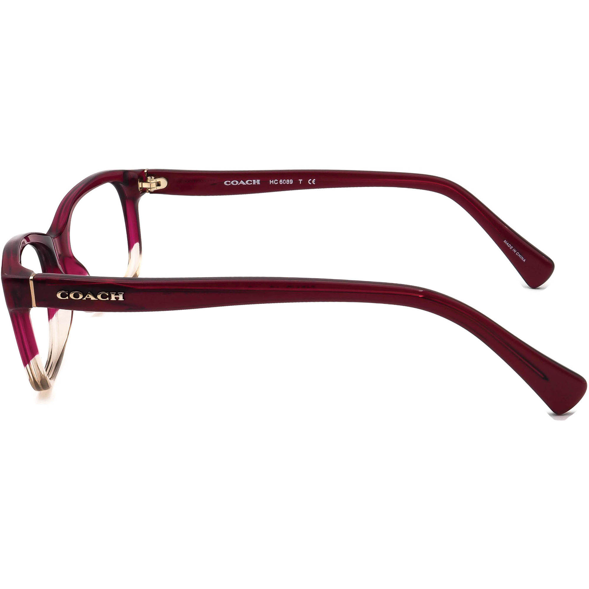 NEW COACH women\'s hc6089 5484 eyeglasses in red sand gradient New Coach Eyeglasses Frames Red Sand Gradient Hc 6088 5484  main image 3
