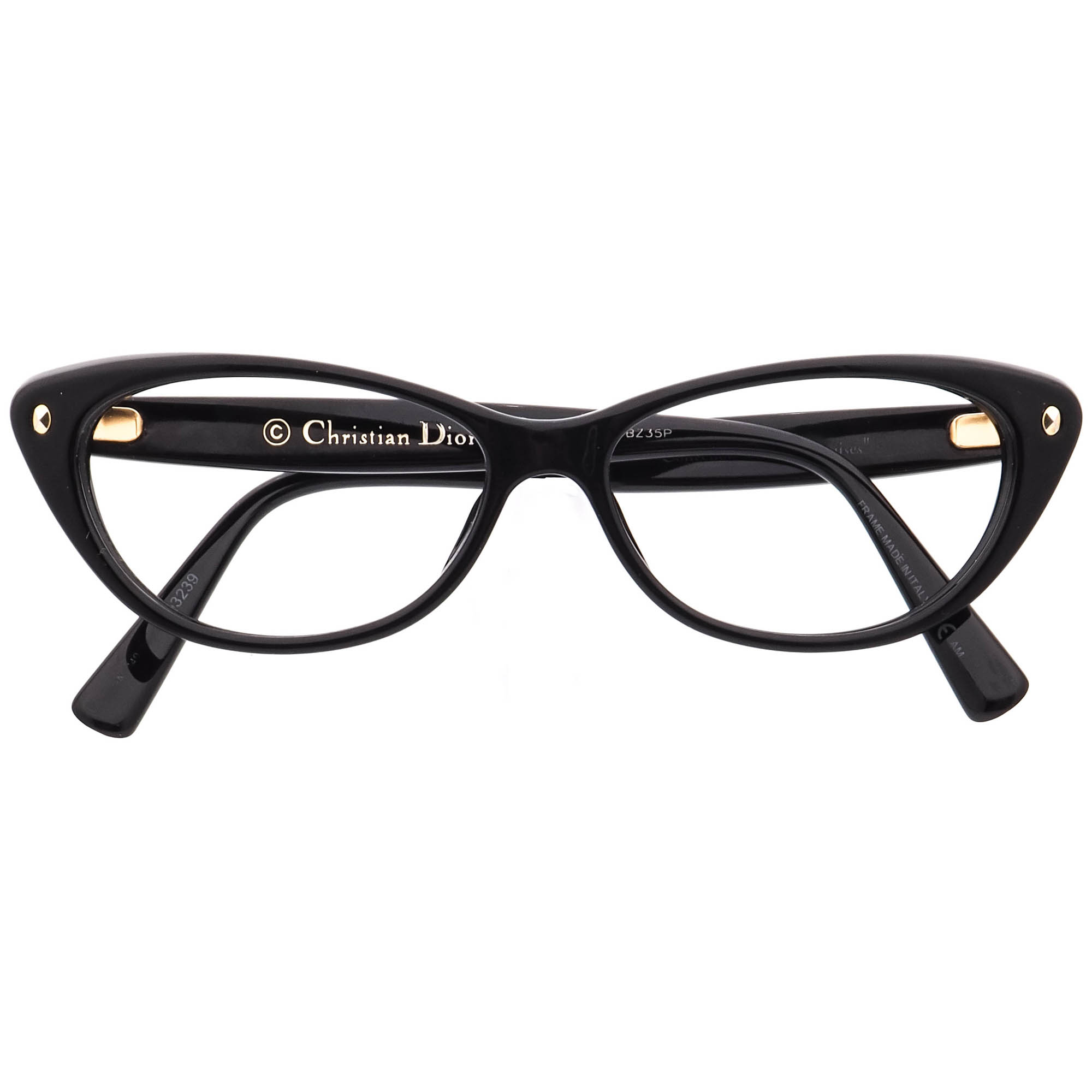 Christian Dior Eyeglasses CD3239 Les Marquises Black Cat Eye Italy
