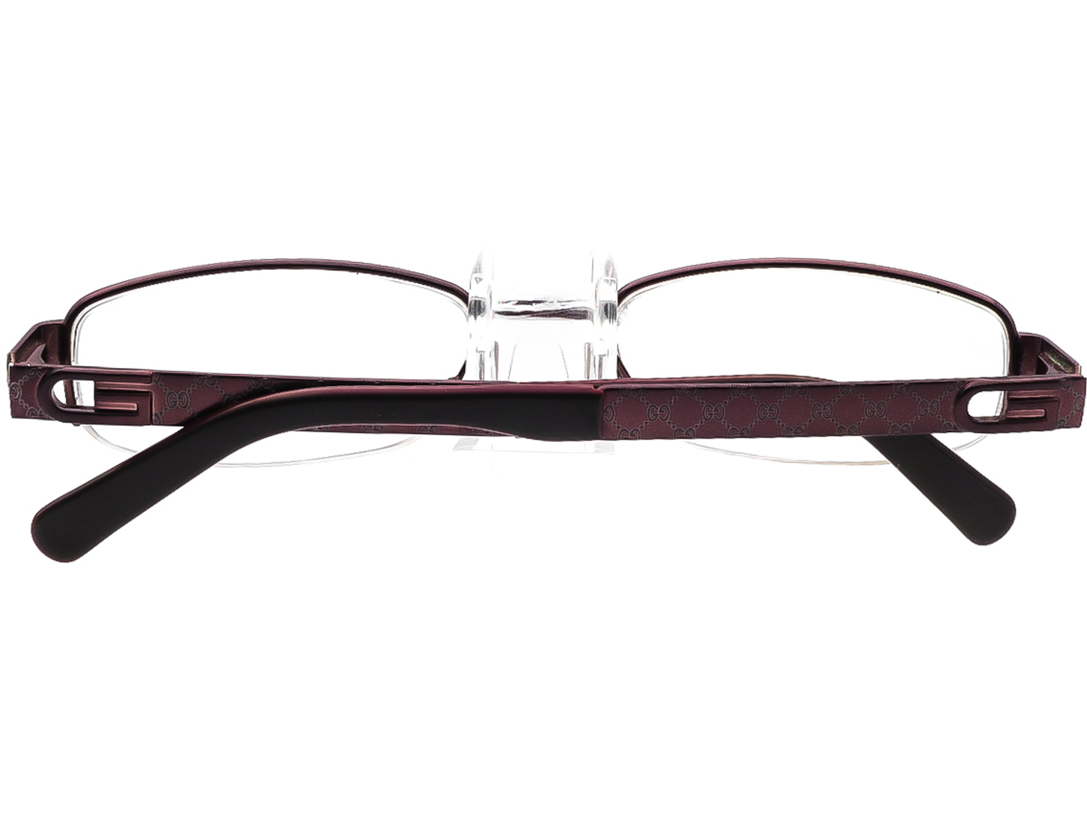 Gucci Eyeglasses GG 2731 23B Purple Half Rim Metal Frame Gucci Eyeglasses GG 2731 23B Purple Half Rim Metal Frame