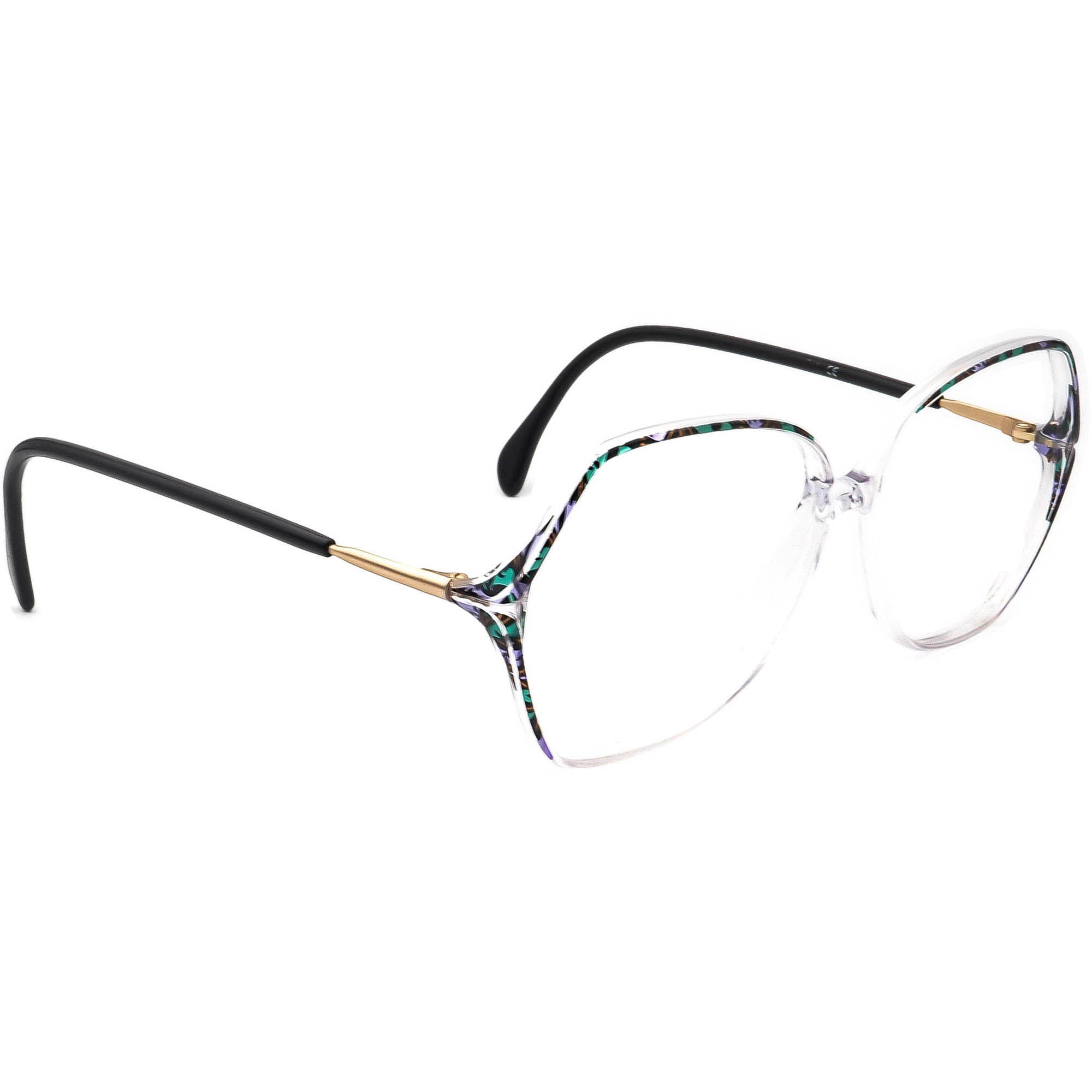 SILHOUETTE SPX M 1849 6054 Eyeglasses Vtg Black Clear Austria 57-12-135 - Frames Vintage SILHOUETTE SPX M 1849 720 6054 eyeglasses Crystal  main image 2