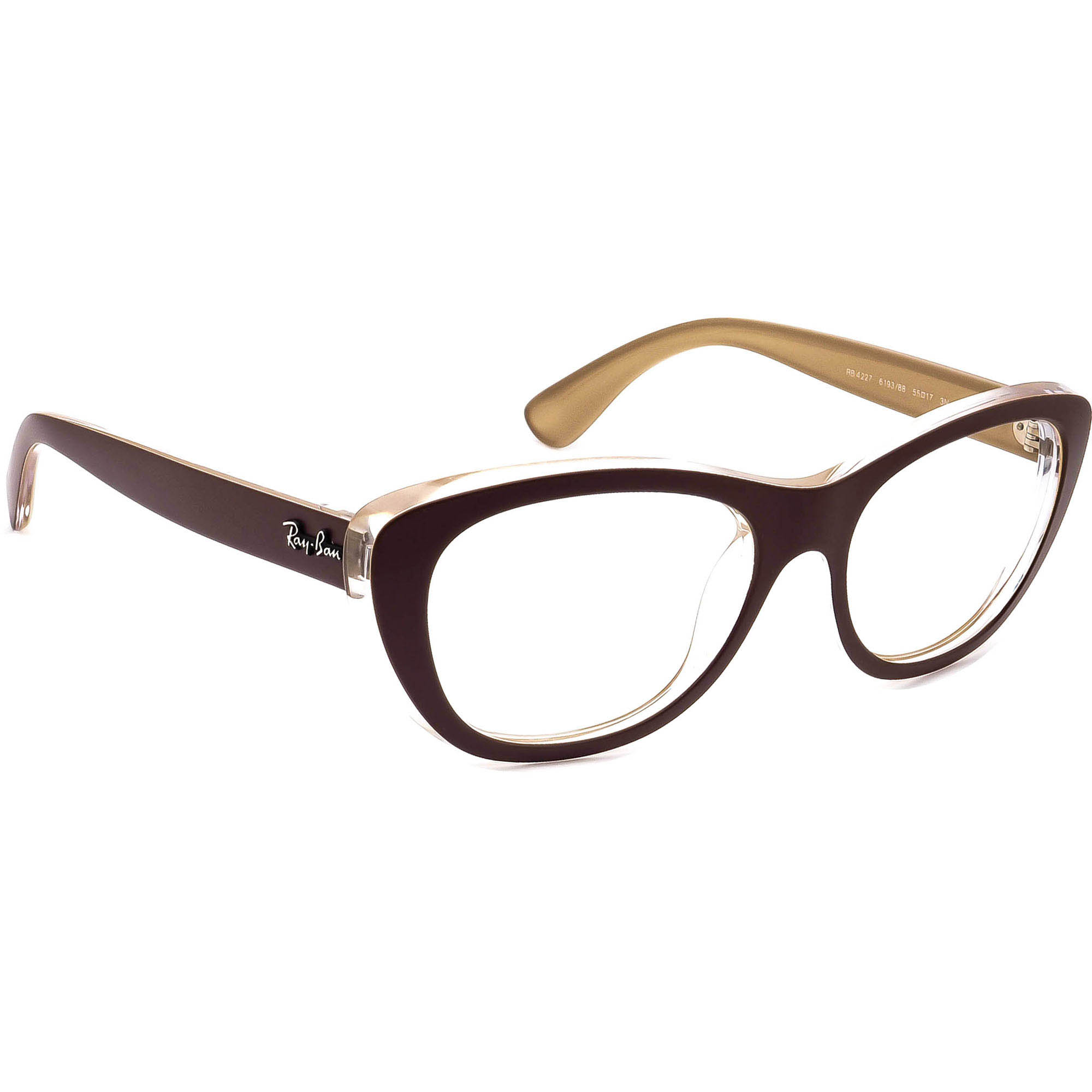 Ray-Ban RB4227 6052/8G Sunglasses Cat Eye Black FRAMES ONLY Ray-Ban RB4227 710/13 Sunglasses FRAMES Cat Eye Tortoise 55  main image 3