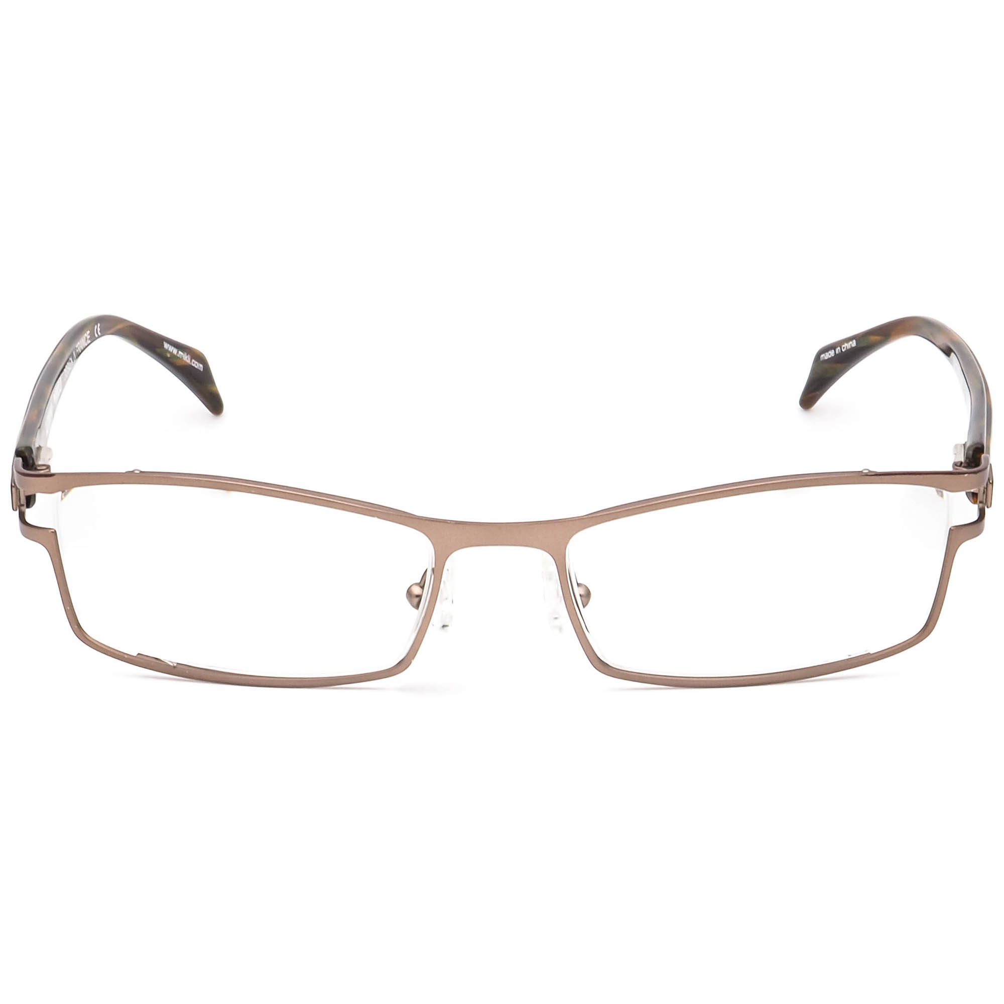 Mikli Eyeglasses ML 1041 0044 Brown Rectangular Frame 52[]17 135
