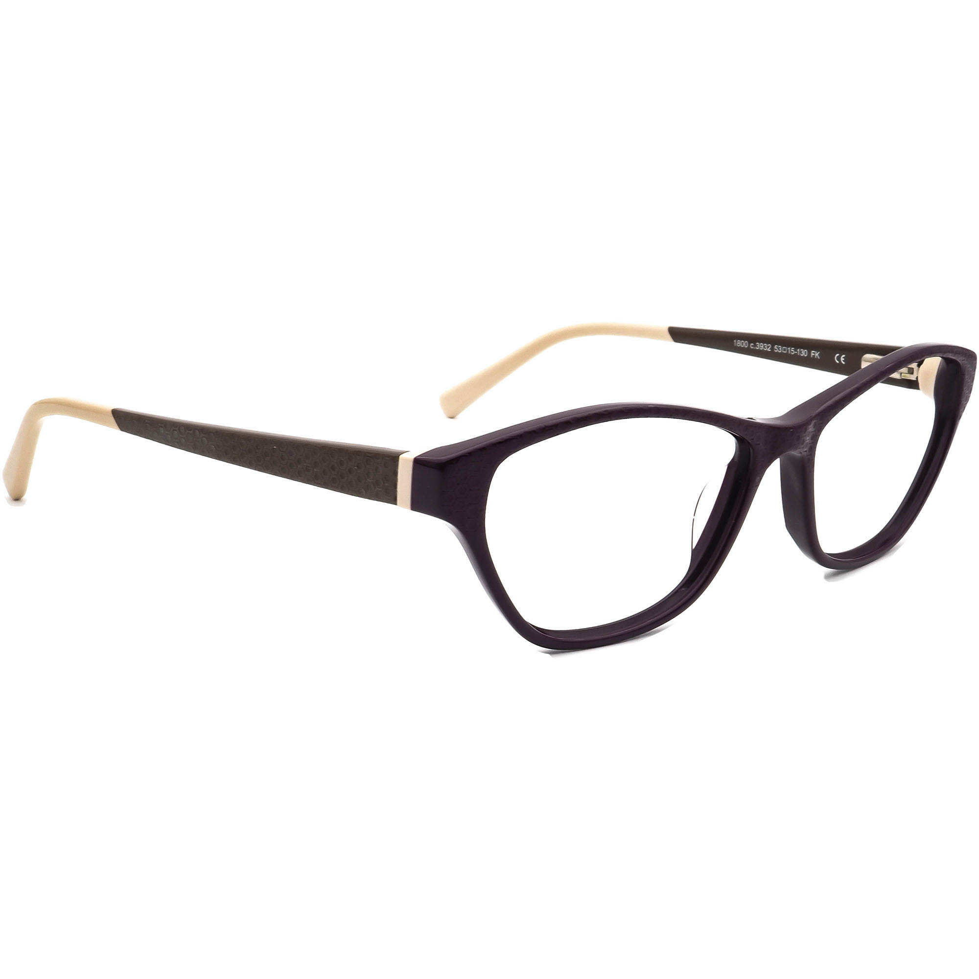 Prodesign Denmark Eyeglasses 1800 c.3932 Purple/Brown Cat 