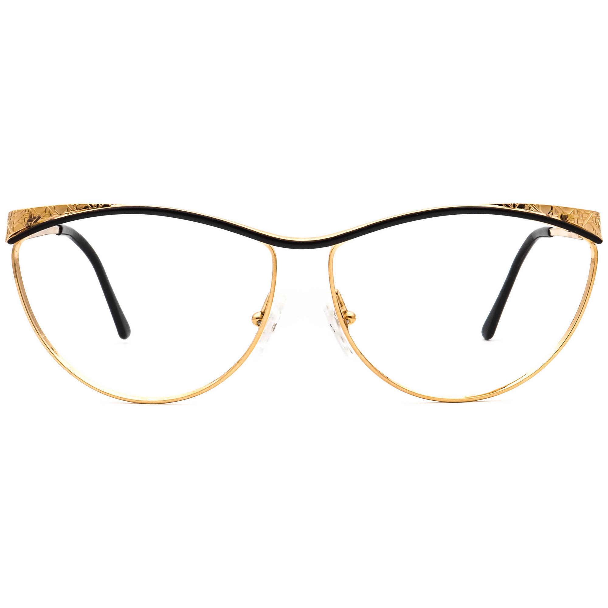 Christian Dior Vintage Sunglasses Frame Only 2762 49 Gold & Black