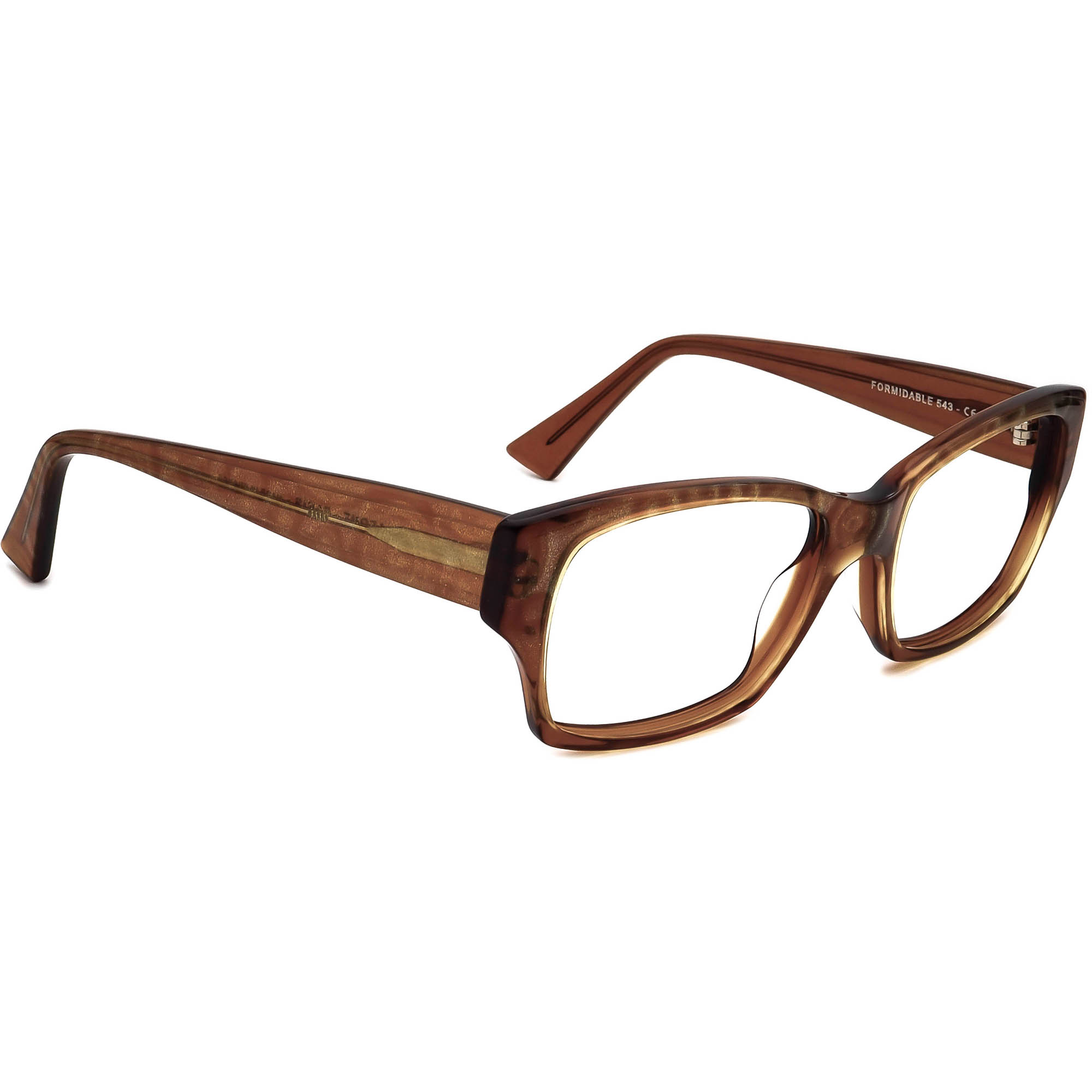 Jean Lafont Sunglasses Frame Only Formidable 543 Translucent Gold France E2 Jean Lafont Sunglasses Frame Only Formidable 543 Brown Other  main image 4