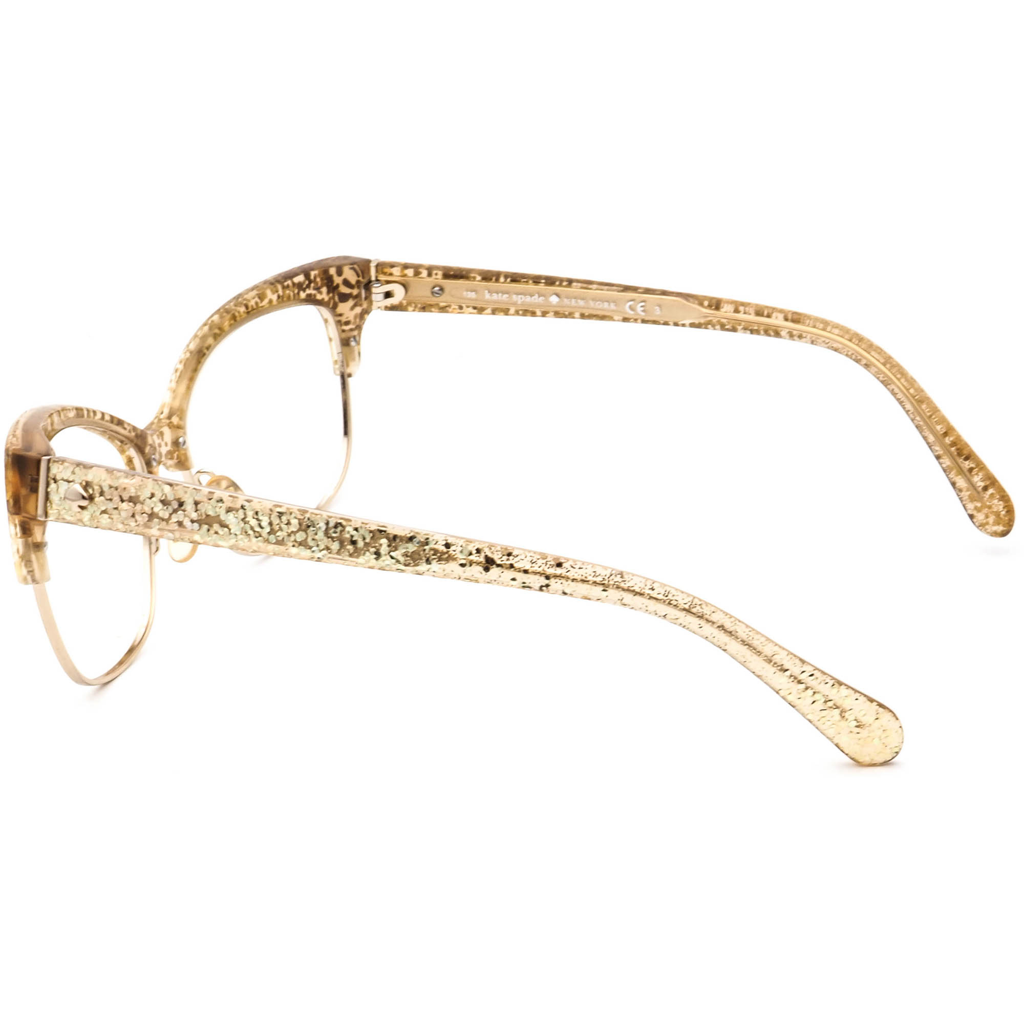 Kate Spade Transparent Gold Sunglasses Kate Spade Gradient Sunglasses Genice/S 0RRD WI Pink/Rose  main image 4