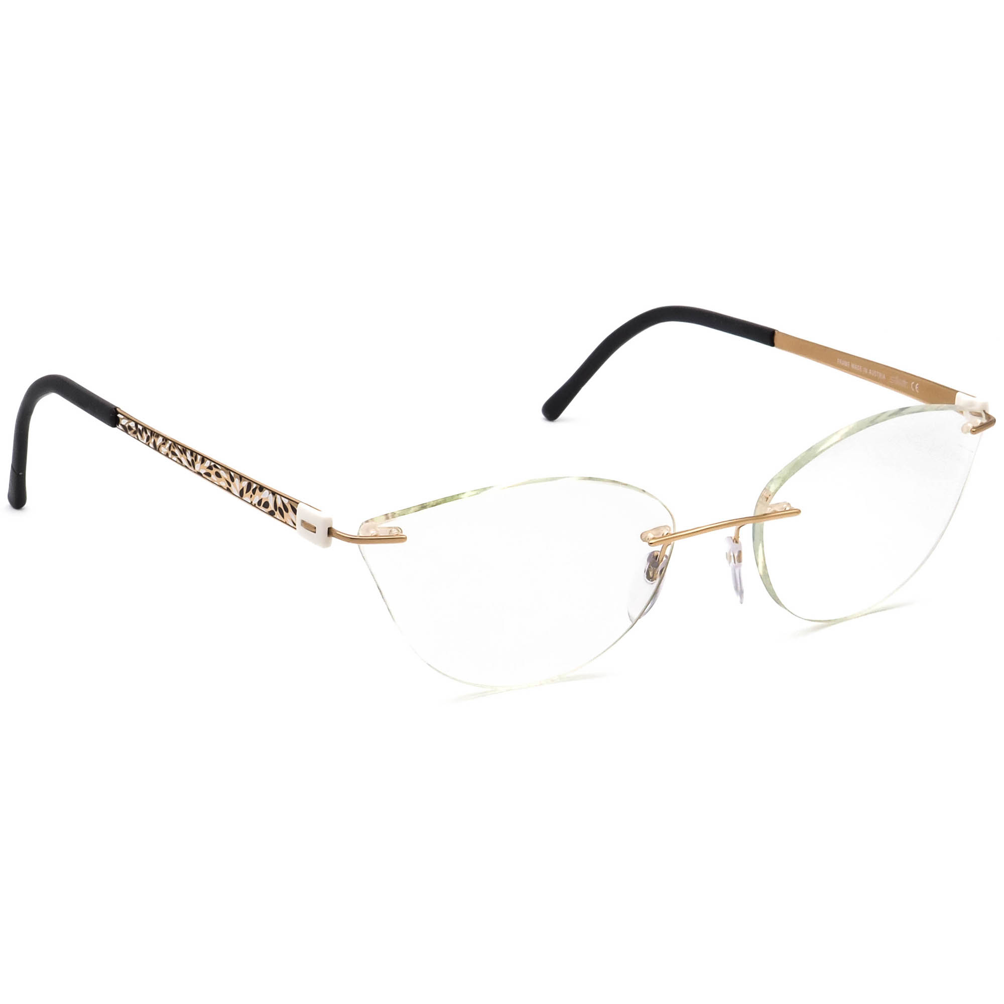 Silhouette Eyeglasses 4548 20 6060 Titan Gold Rimless Frame