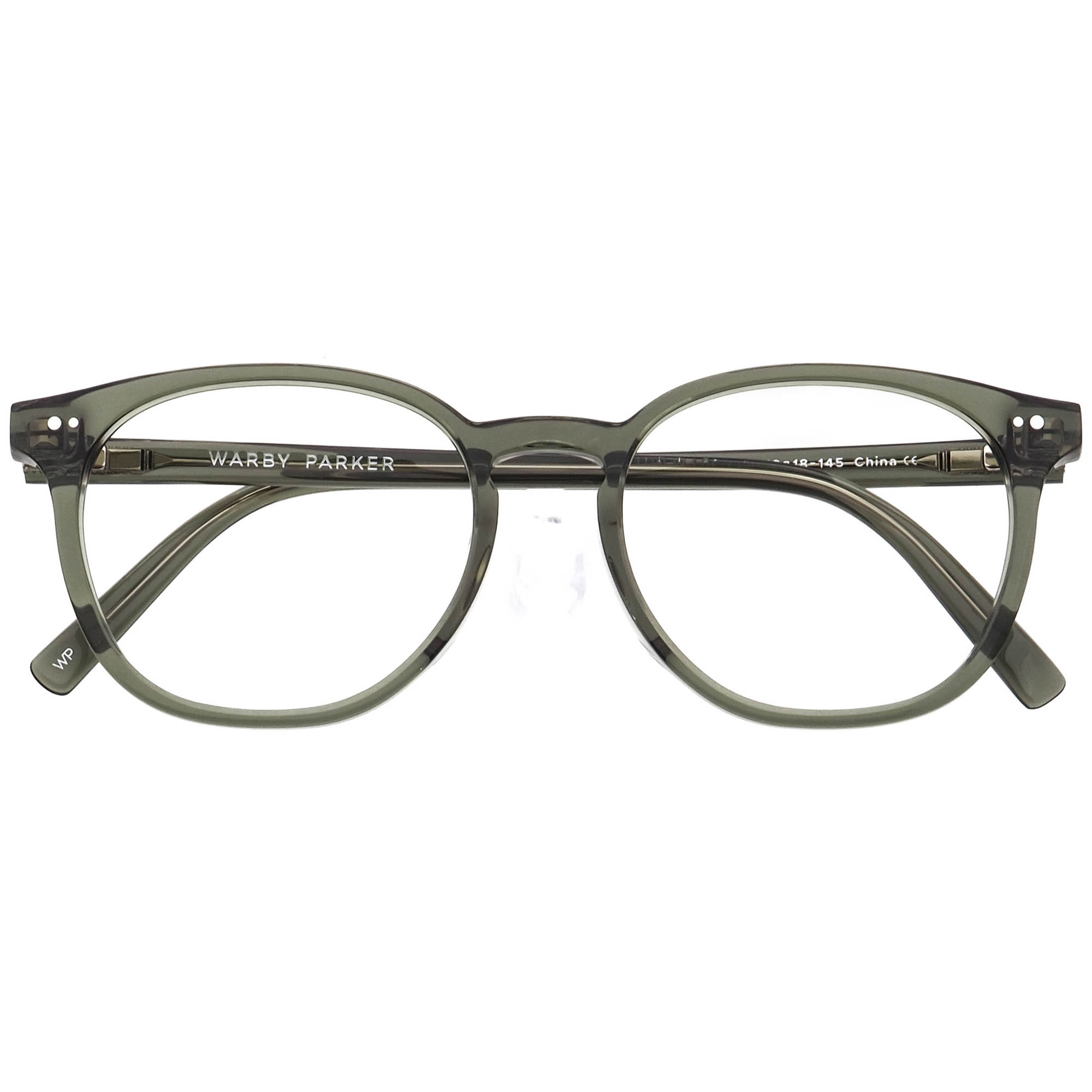 WARBY PARKER Carlton Seaweed Crystal Blue Light Filtering Glasses Medium Carlton Eyeglasses in Seaweed Crystal — Medium | Warby Parker main image 3