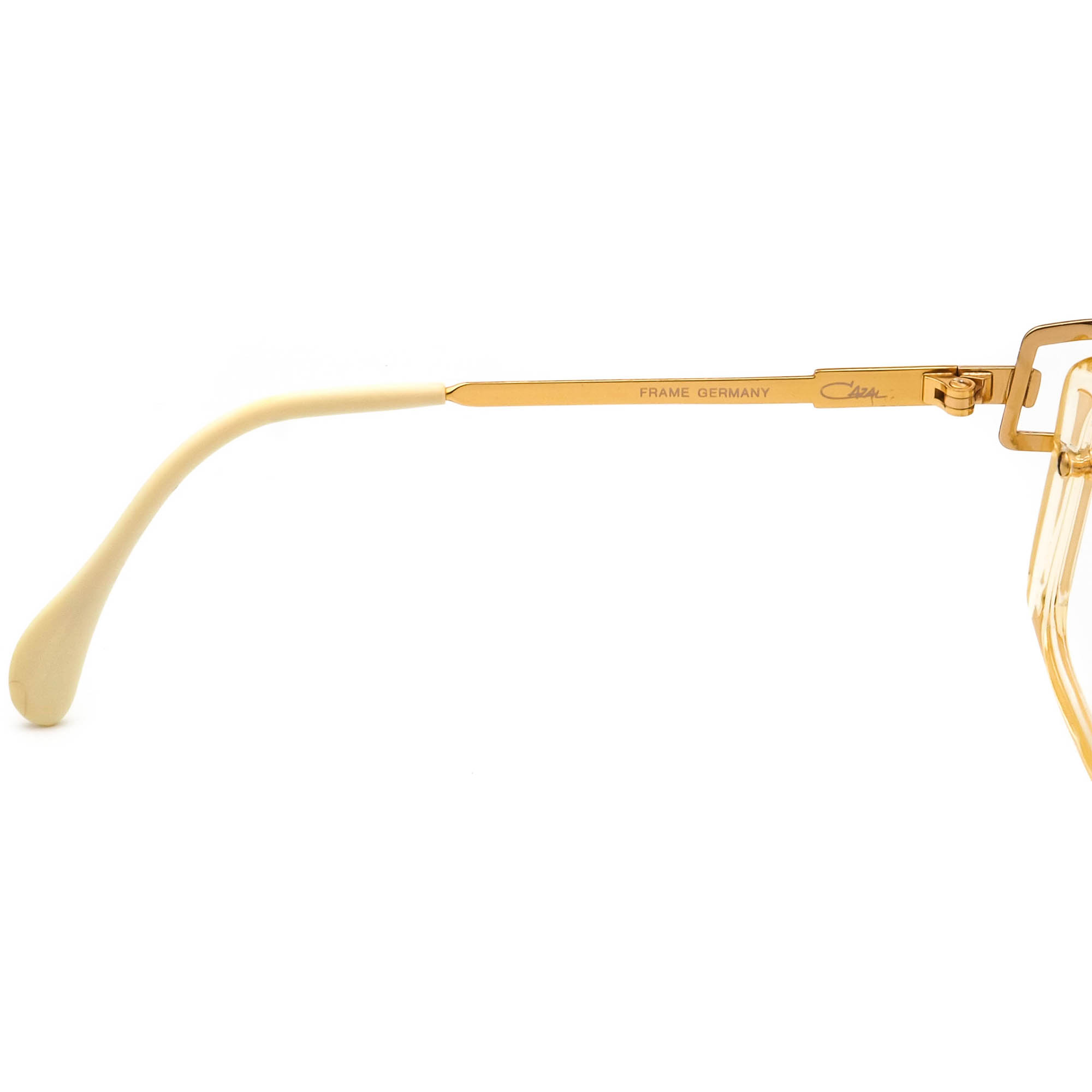 Cazal Vintage Sunglasses Frame Only MOD 329 COL 192 Gold & White