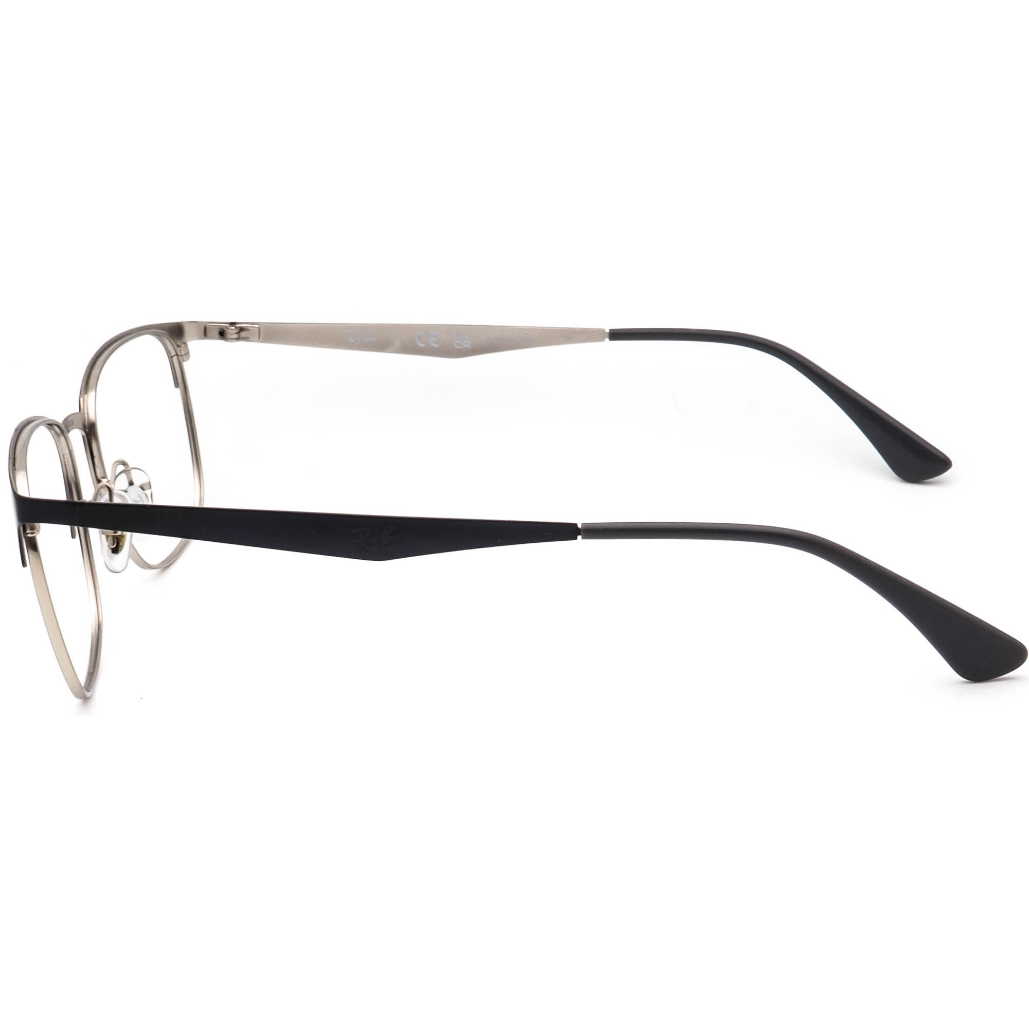 Ray-Ban RB6421 3004 Eyeglasses Men Black Silver Metal Frames Only 52-18-140 0RX6421__3004__STD__shad__qt.png main image 3