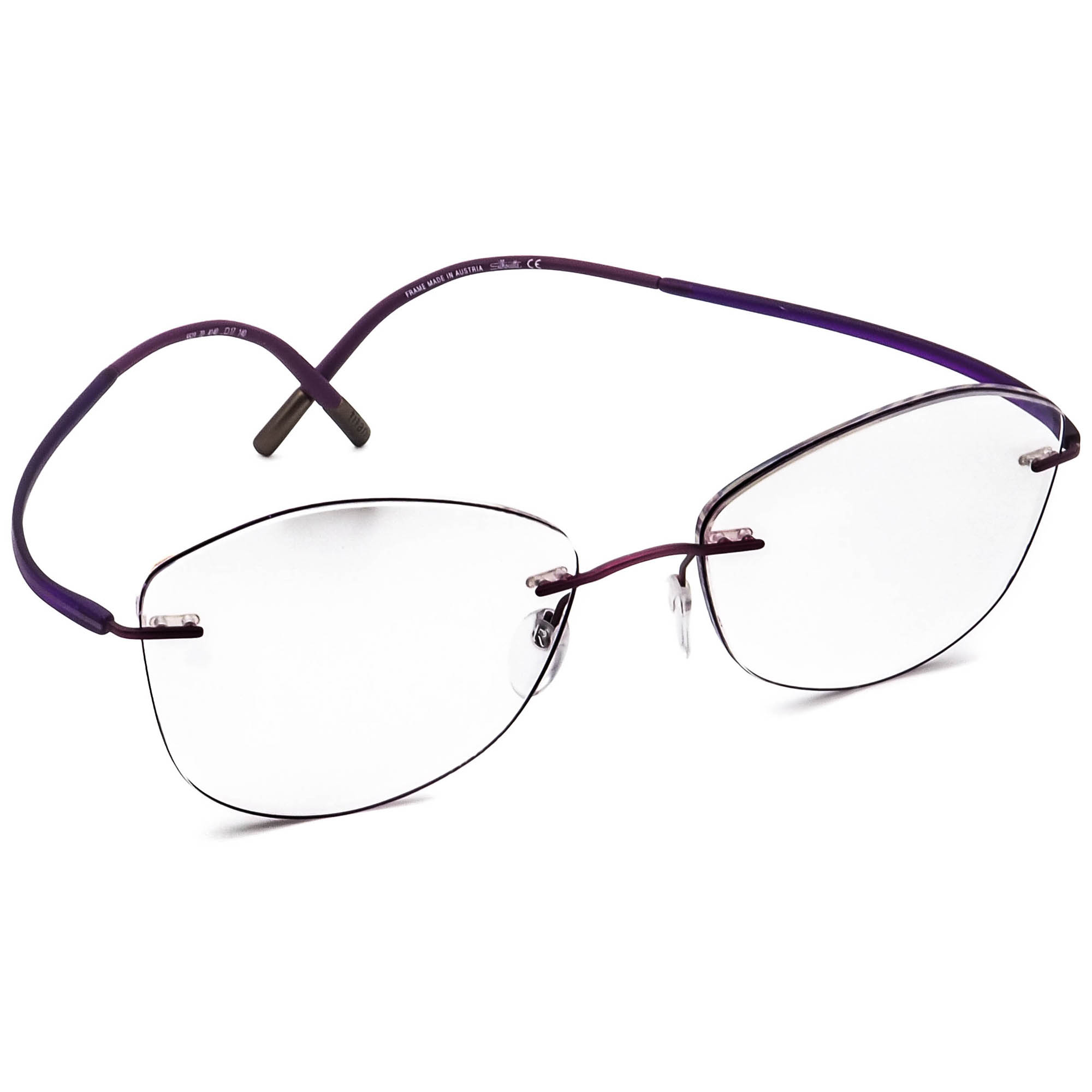 Silhouette Eyeglasses 5523 70 4140 Titan Purple Rimless  display picture 3