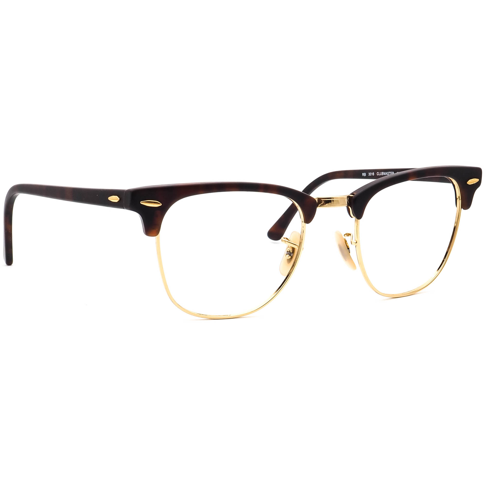 Ray-Ban Sunglasses Frame Only RB 3016 Clubmaster 1145/30 Havana