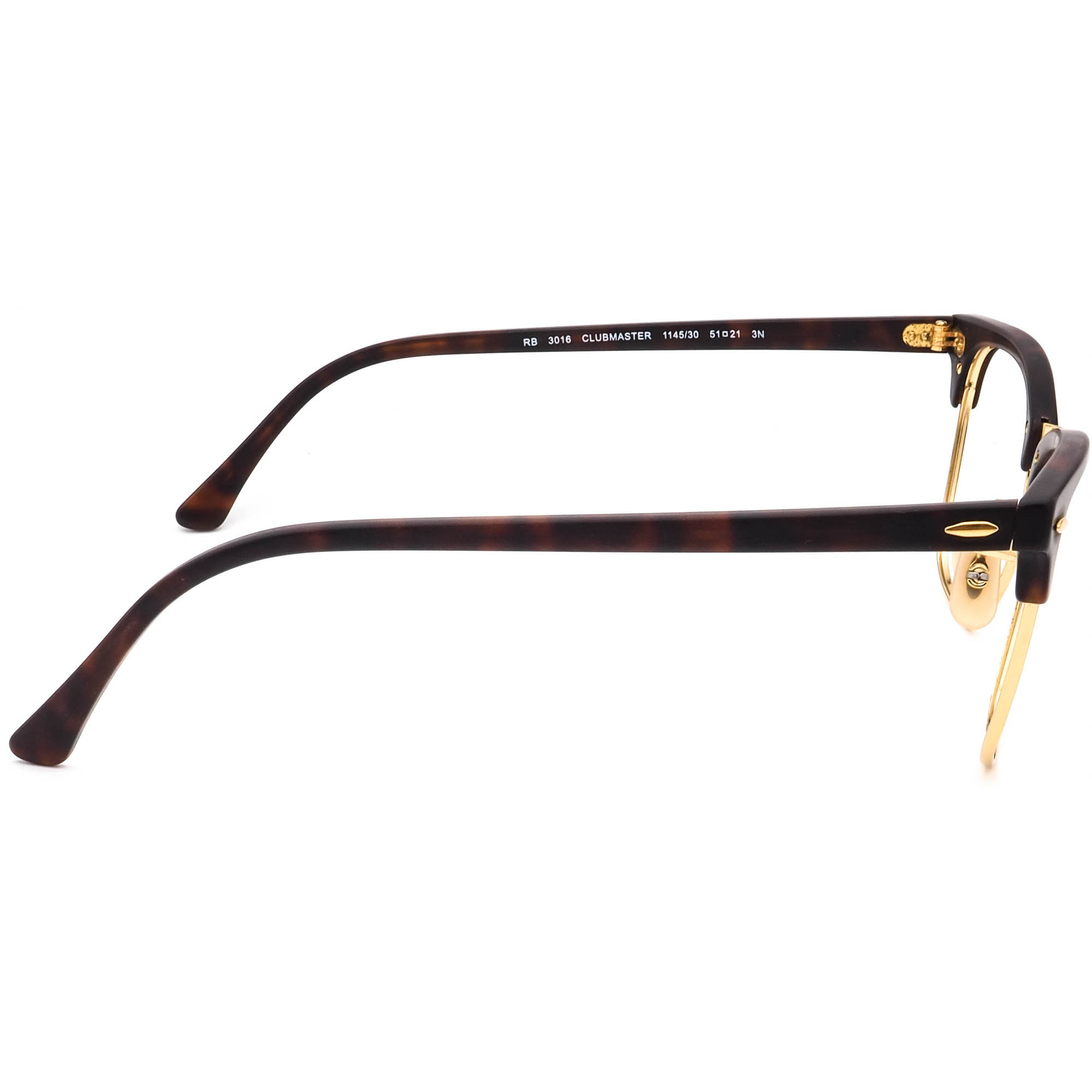Ray-Ban Sunglasses Frame Only RB 3016 Clubmaster 1145/30 Havana